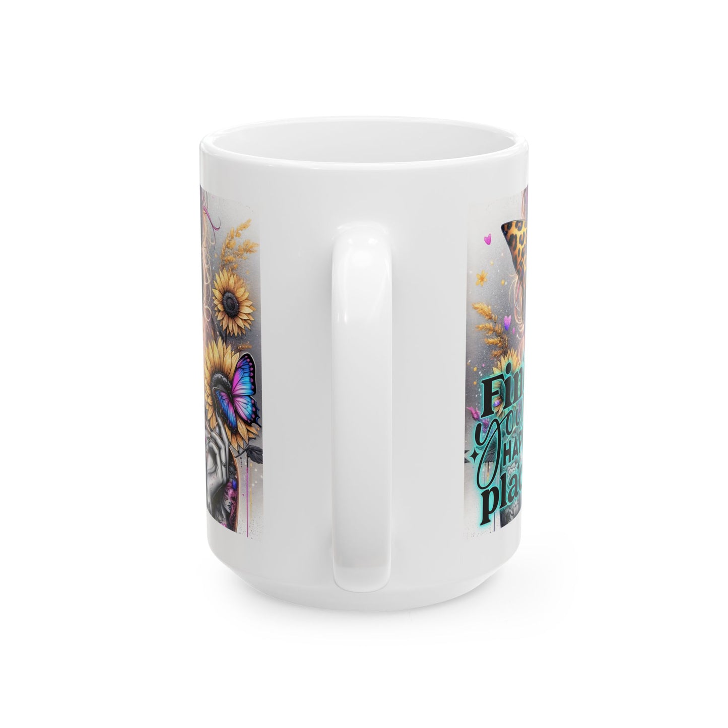 Find Your Happy Place - Inspirational Ceramic Mug 11oz & 15oz