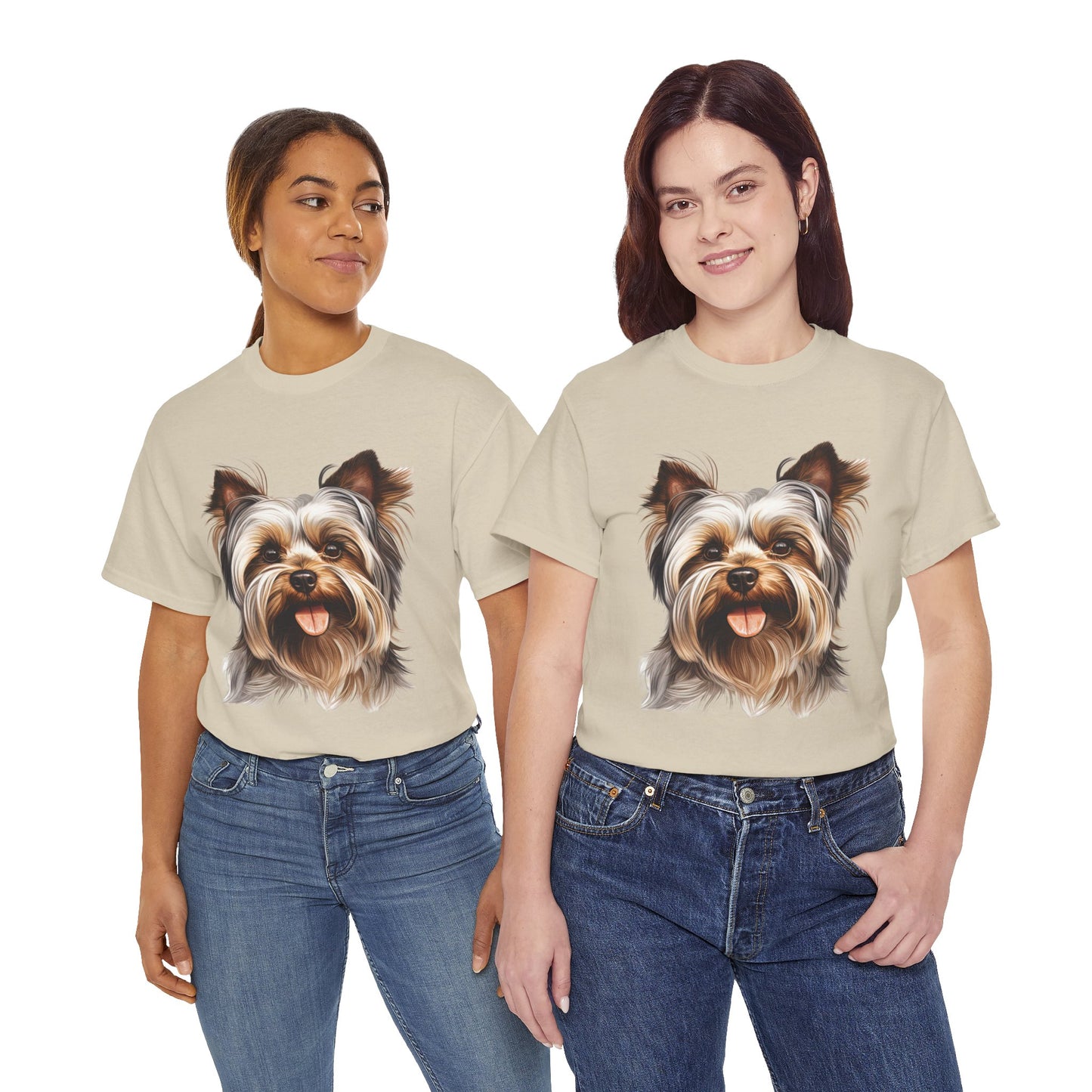 Dog Lover Unisex Tee with Vibrant Design - Ideal for Casual Outings and Gifting Yorkshire Terrier