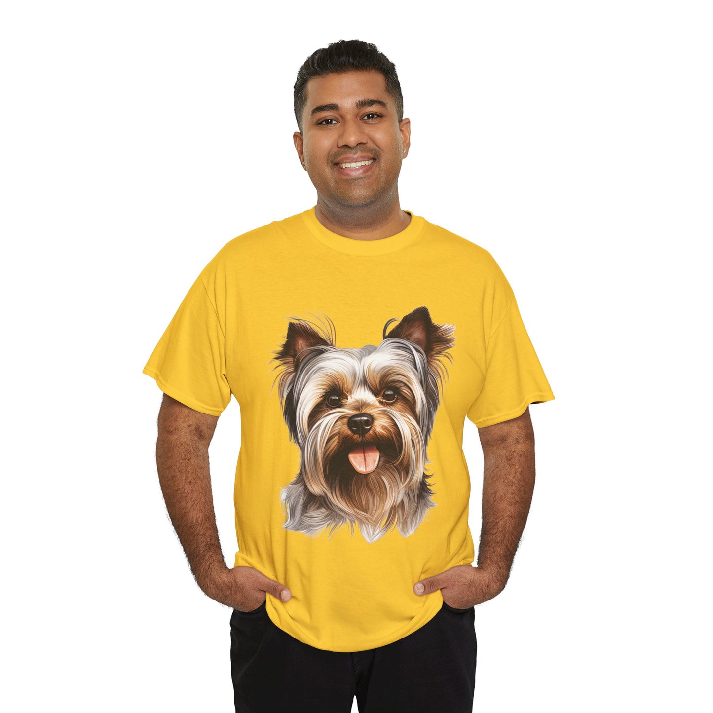 Dog Lover Unisex Tee with Vibrant Design - Ideal for Casual Outings and Gifting Yorkshire Terrier
