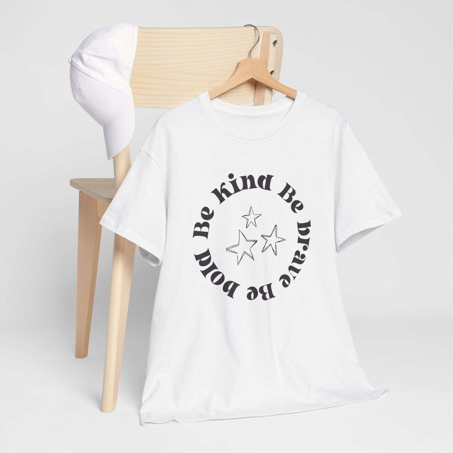 Be Kind Unisex Heavy Cotton Tee - Comfortable, Positive Vibes Apparel