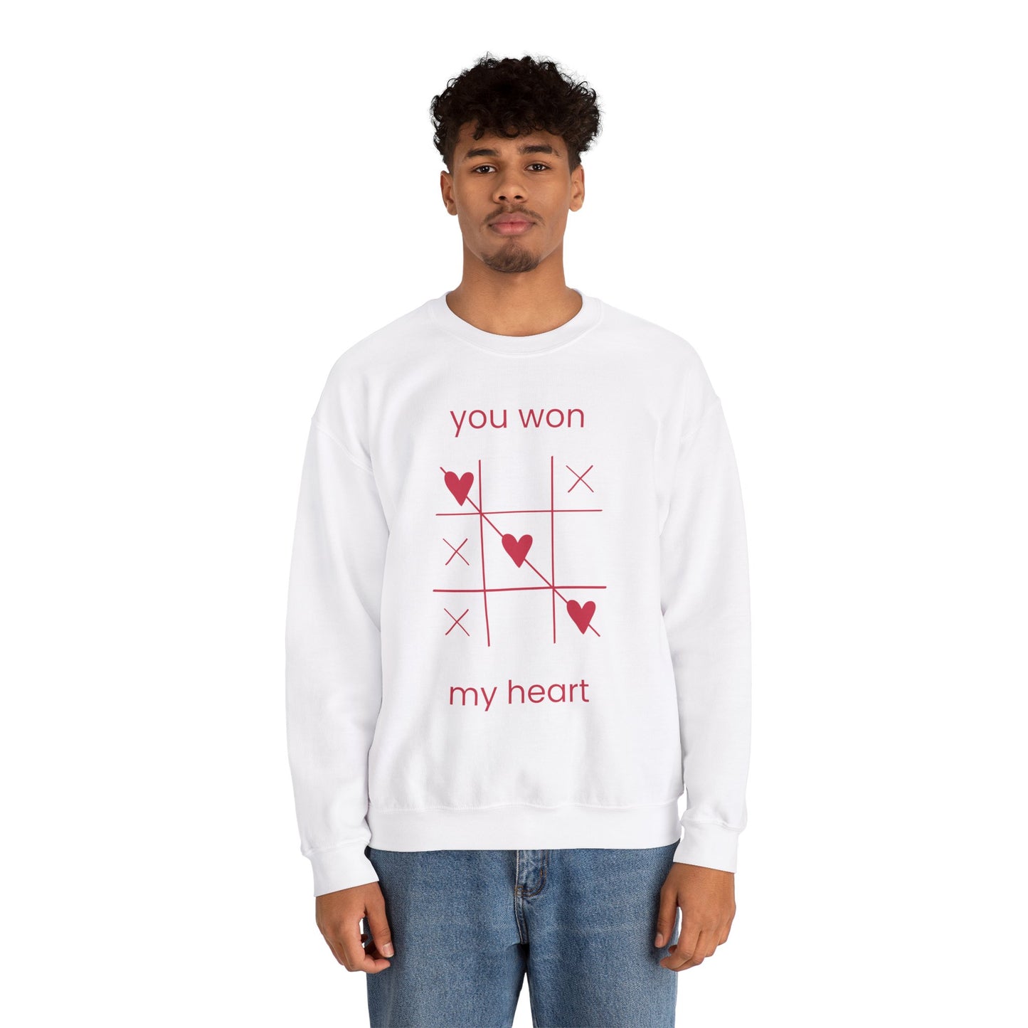 You Won My Heart Sweatshirt - Unisex Crewneck for Valentine's Day and Everyday Comfort