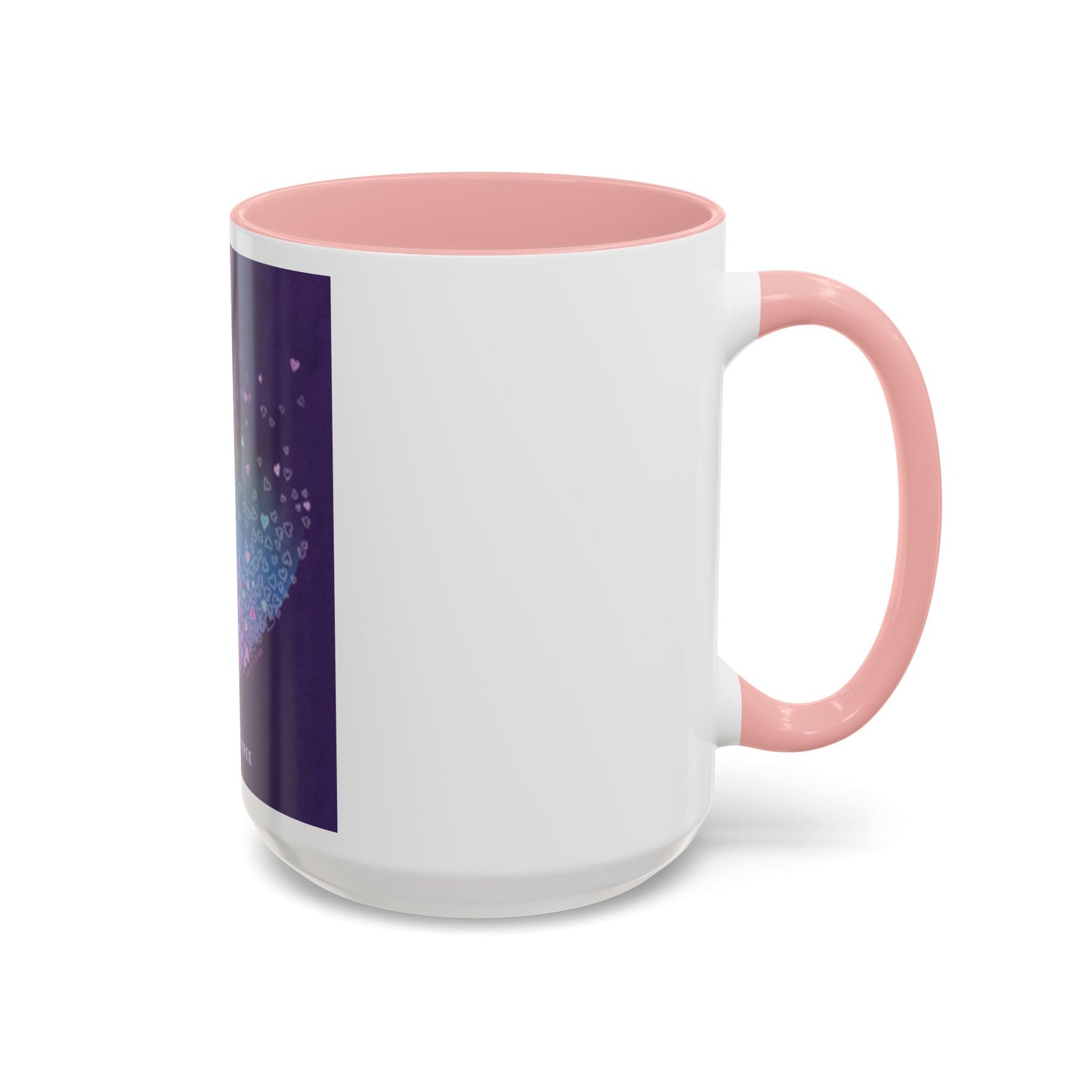 Colorful Heart Accent Coffee Mug - Perfect Gift for Loved Ones