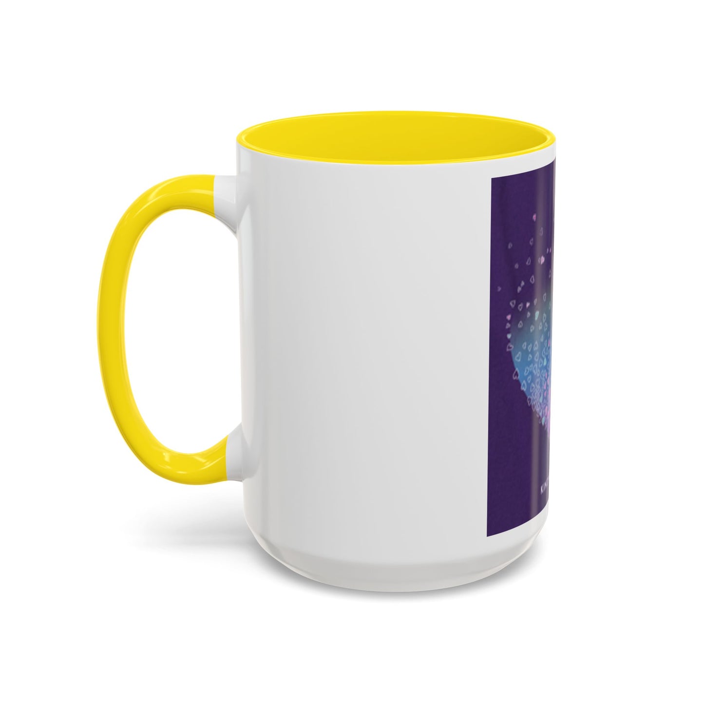 Colorful Heart Accent Coffee Mug - Perfect Gift for Loved Ones
