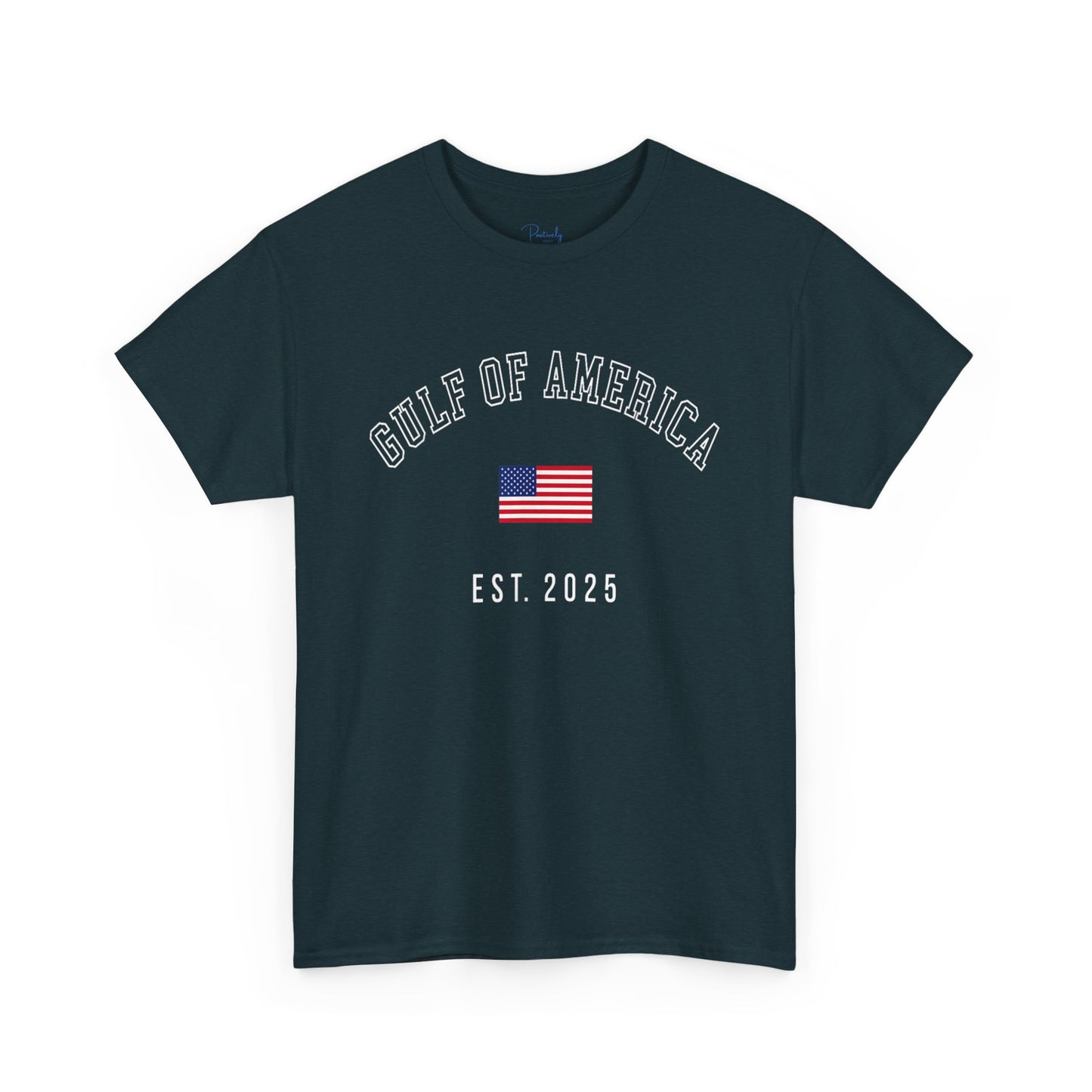 Unisex Heavy Cotton Tee American Pride "Gulf of America" - Celebrate Independence Day & Everyday Comfort