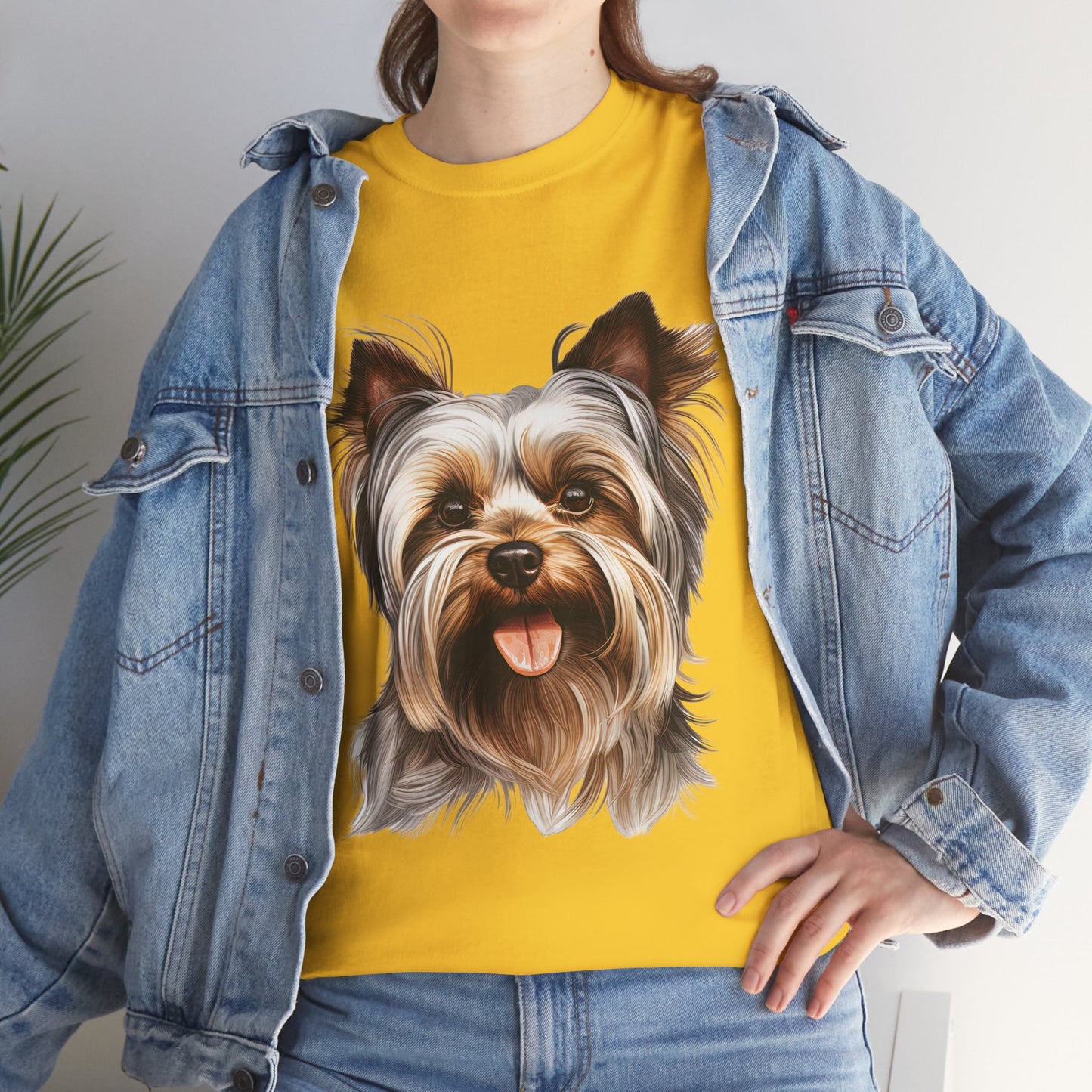 Dog Lover Unisex Tee with Vibrant Design - Ideal for Casual Outings and Gifting Yorkshire Terrier