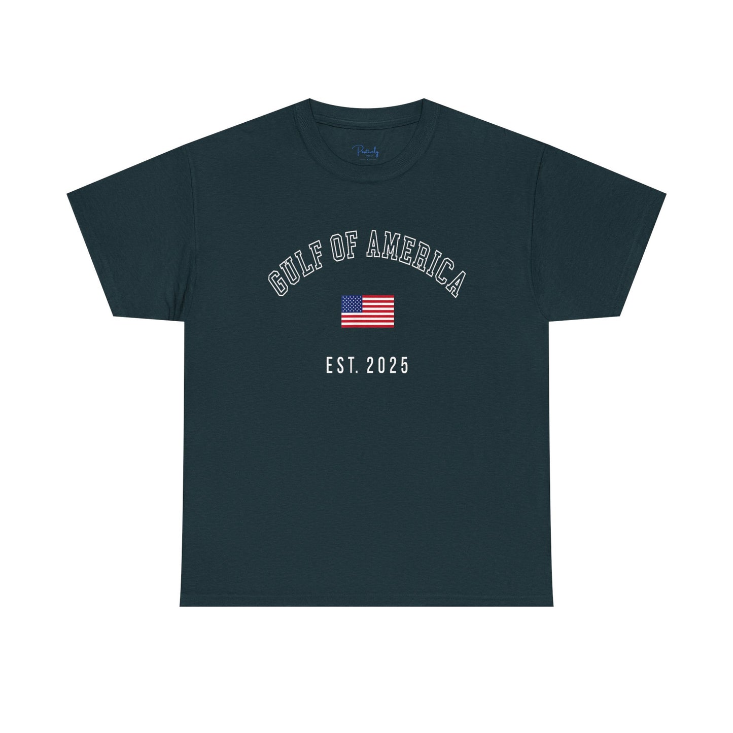 Unisex Heavy Cotton Tee American Pride "Gulf of America" - Celebrate Independence Day & Everyday Comfort