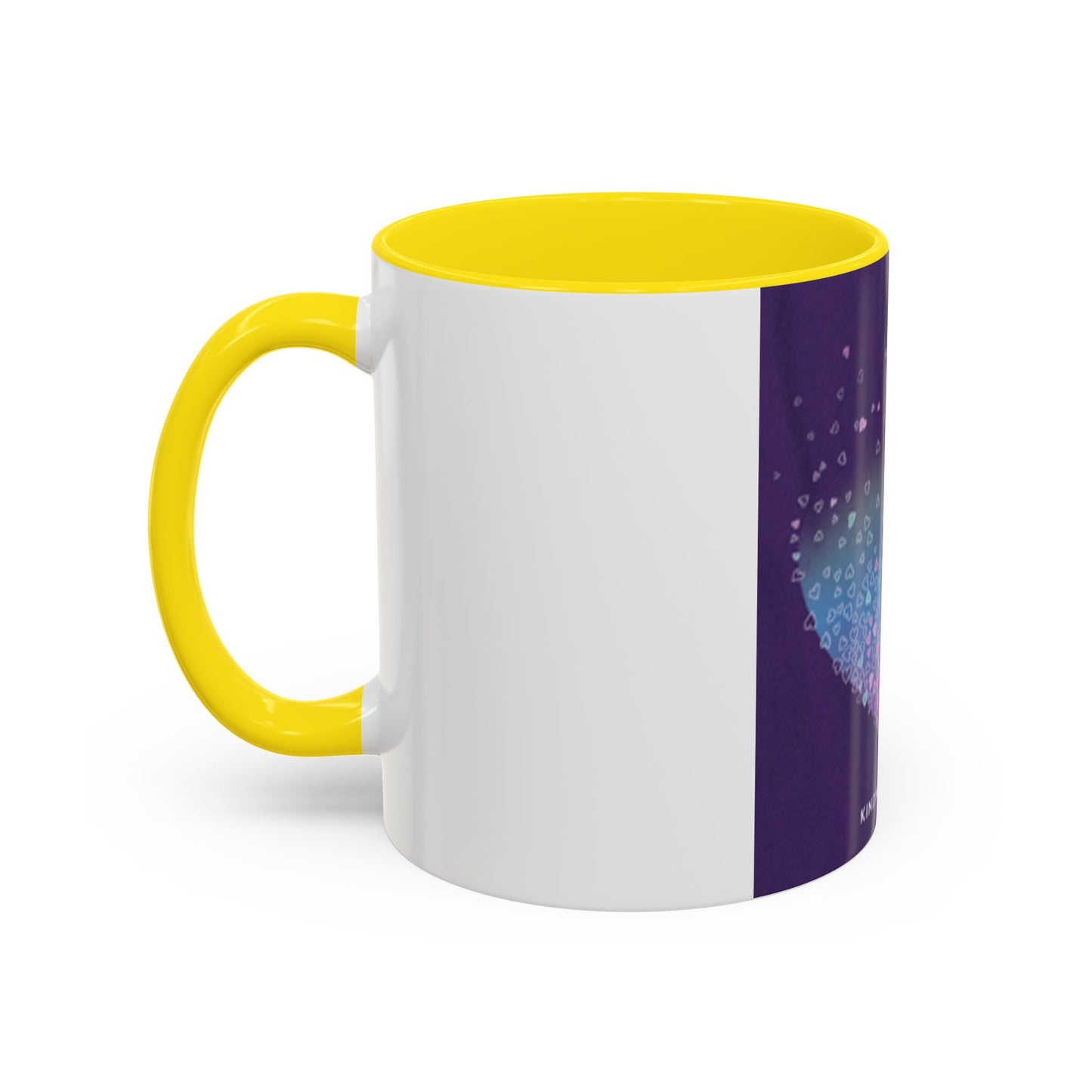 Colorful Heart Accent Coffee Mug - Perfect Gift for Loved Ones