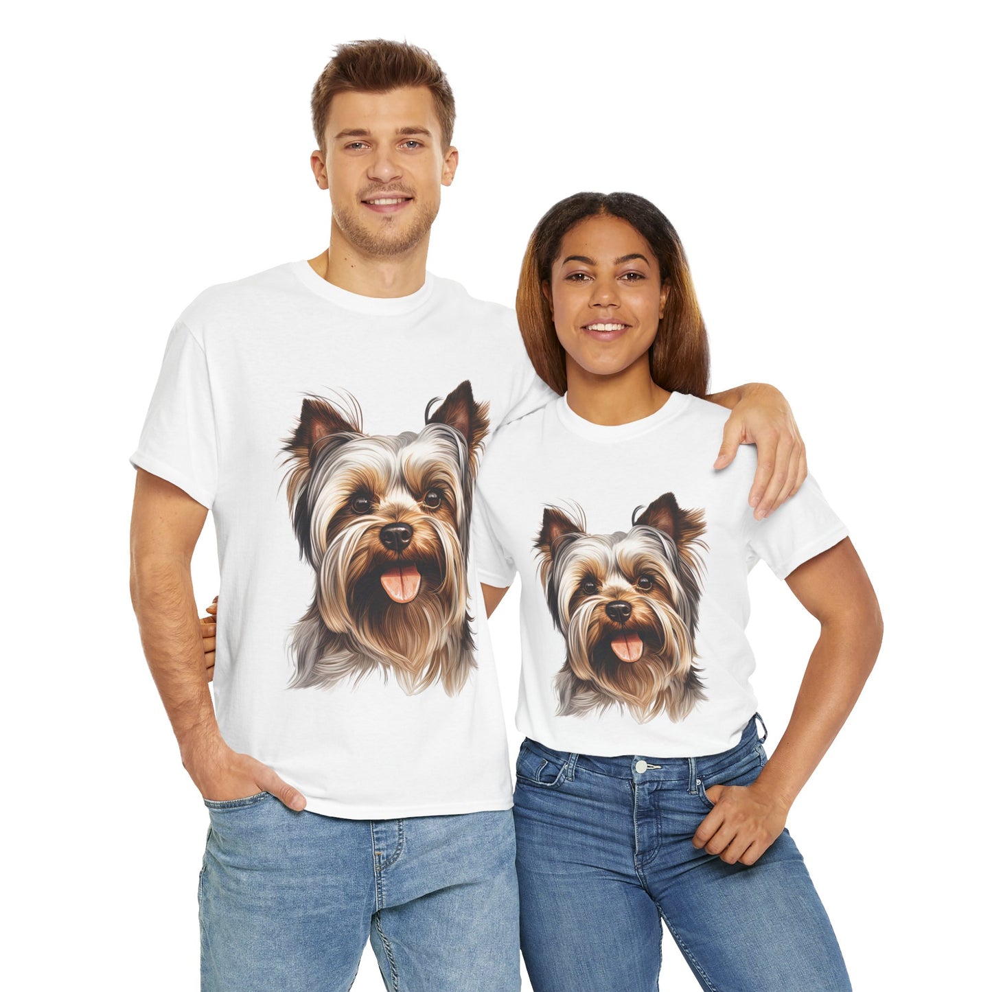 Dog Lover Unisex Tee with Vibrant Design - Ideal for Casual Outings and Gifting Yorkshire Terrier