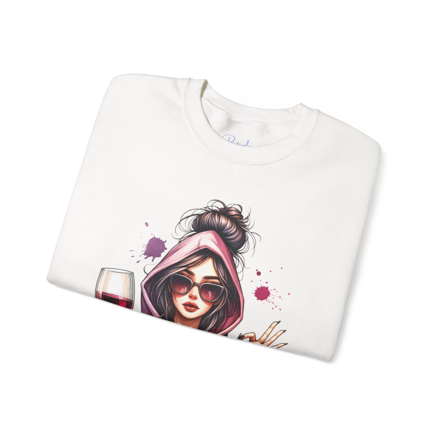Dramatic Wine Lover Sweatshirt - Unisex Heavy Blend™ Crewneck