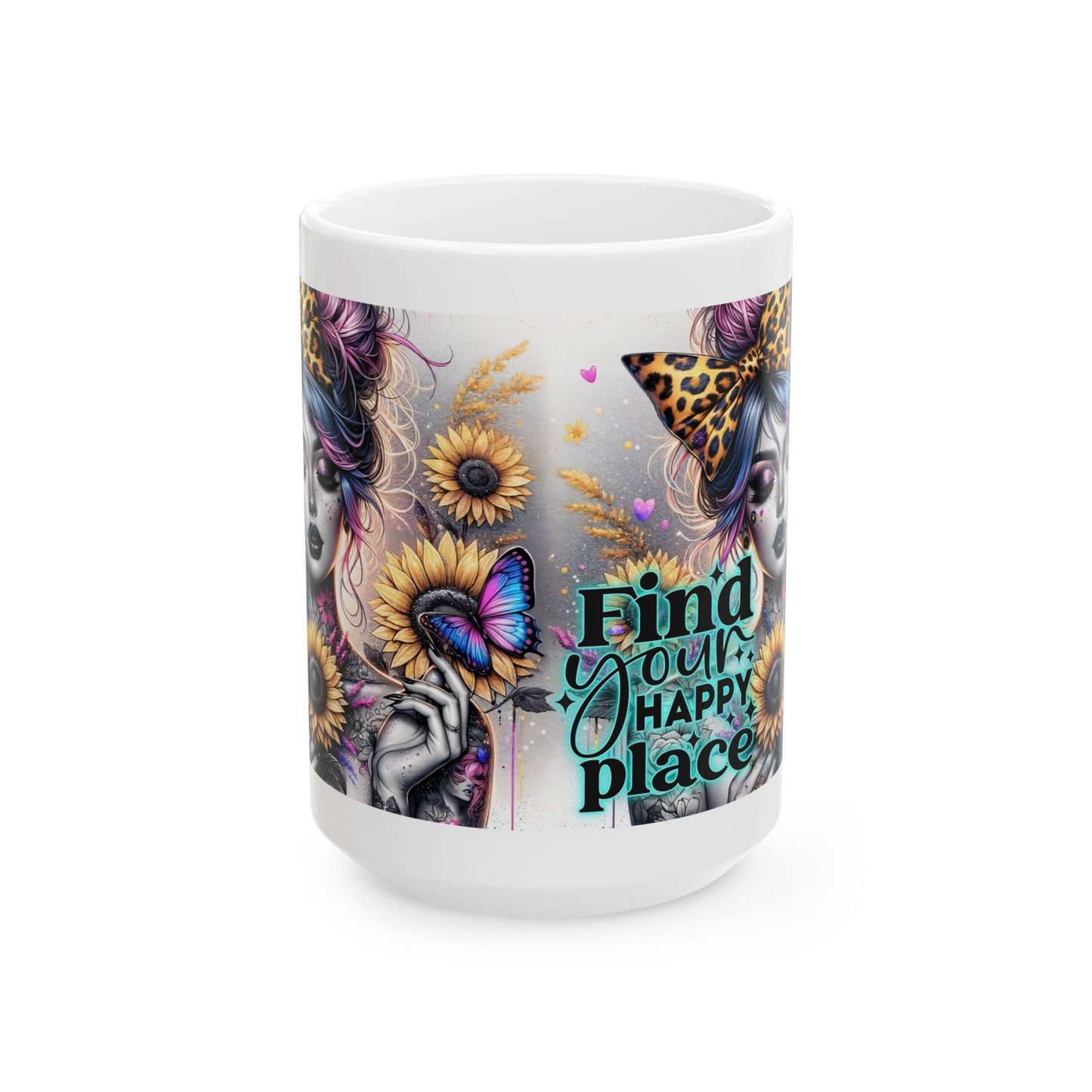 Find Your Happy Place - Inspirational Ceramic Mug 11oz & 15oz