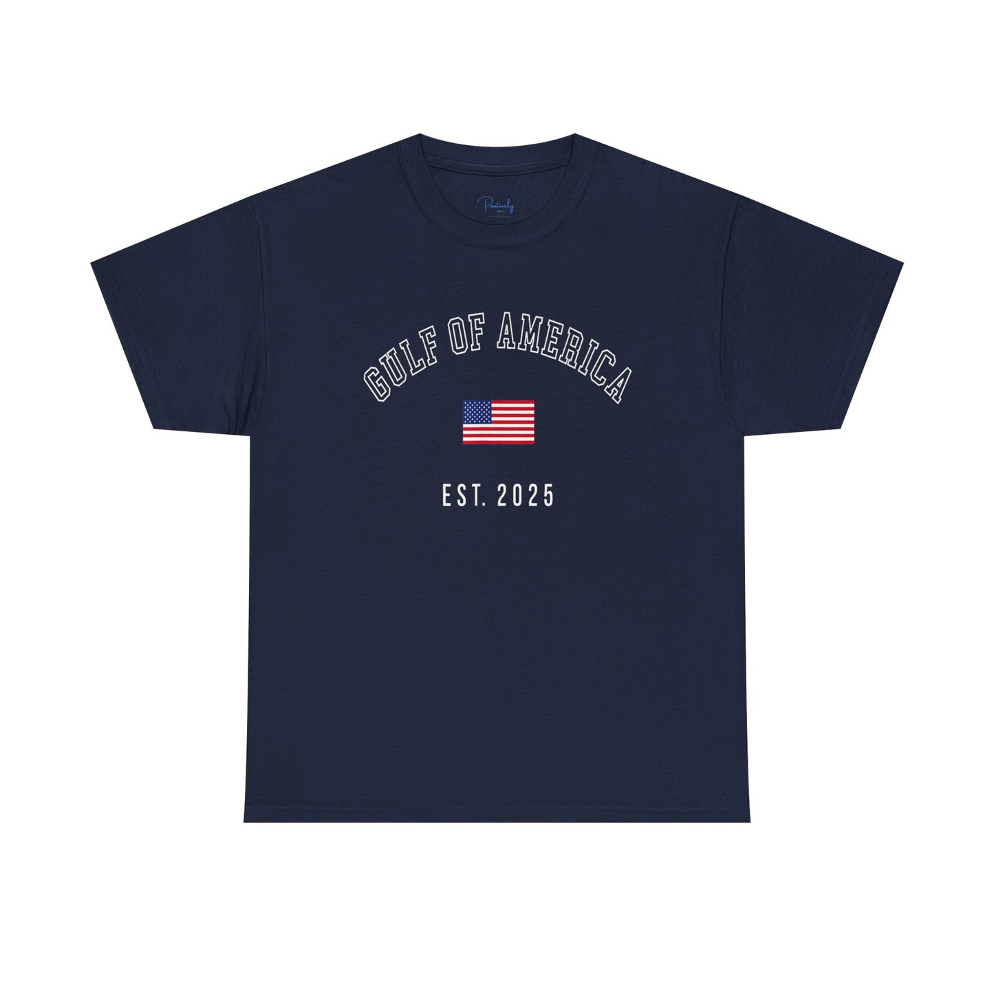 Unisex Heavy Cotton Tee American Pride "Gulf of America" - Celebrate Independence Day & Everyday Comfort