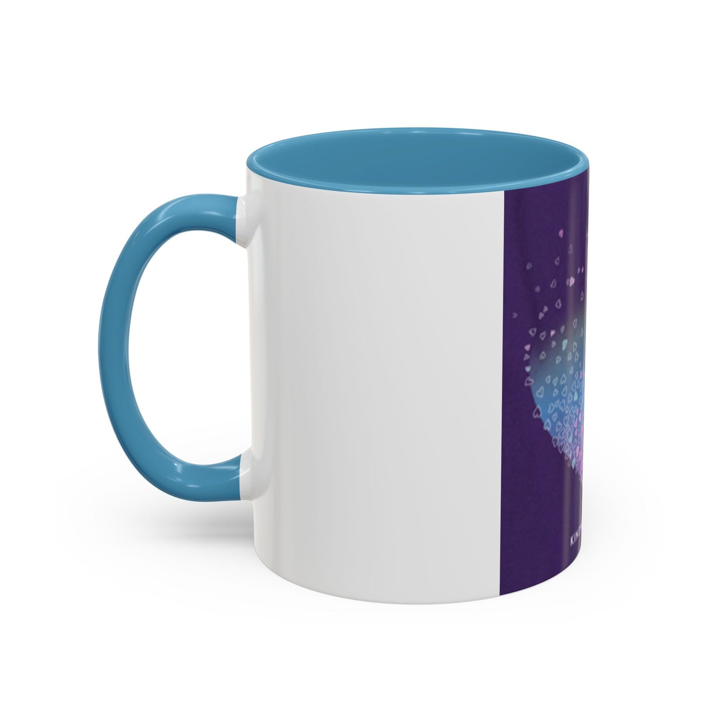 Colorful Heart Accent Coffee Mug - Perfect Gift for Loved Ones