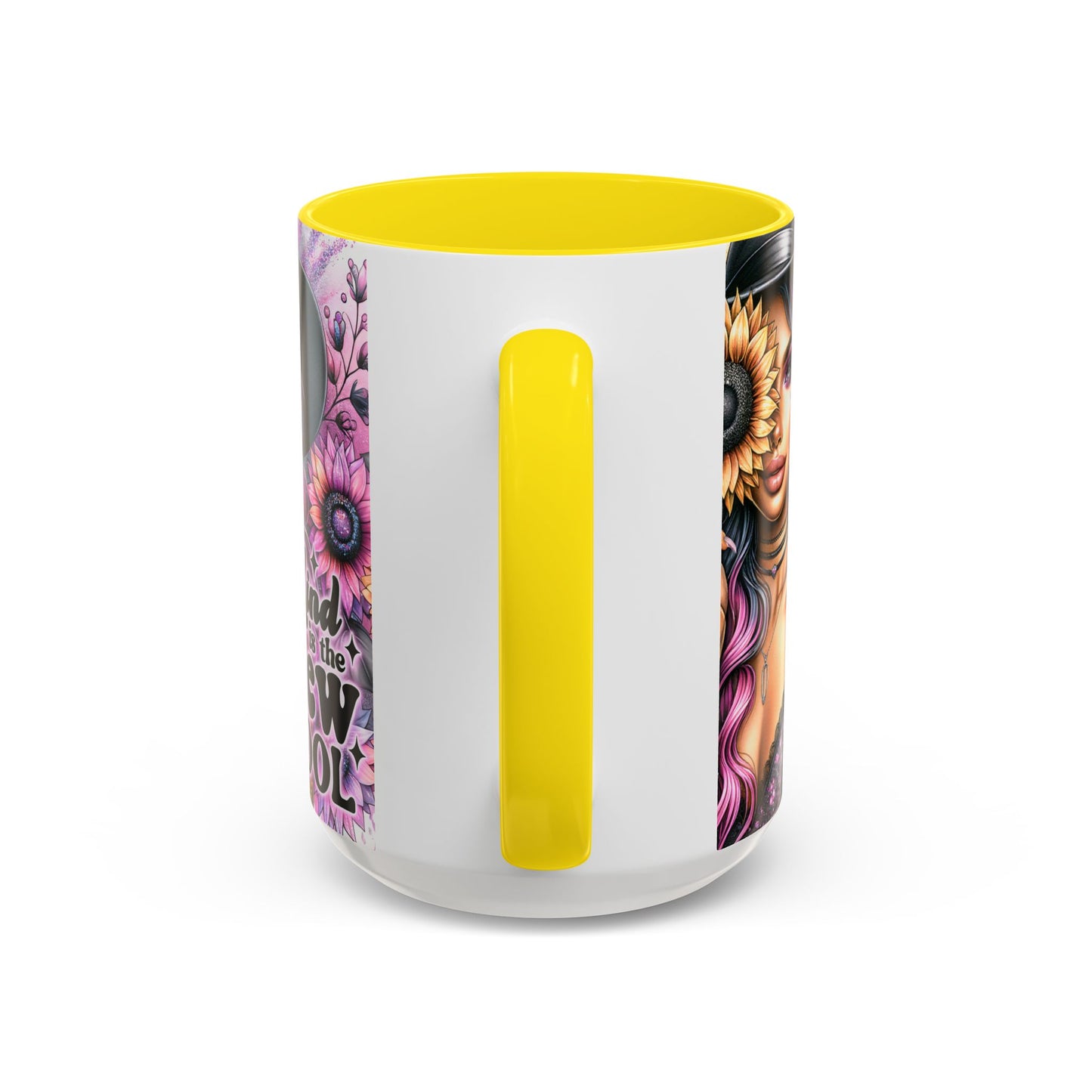 Floral Accent Mug - 15oz Kindness is the New Cool Coffee Cup