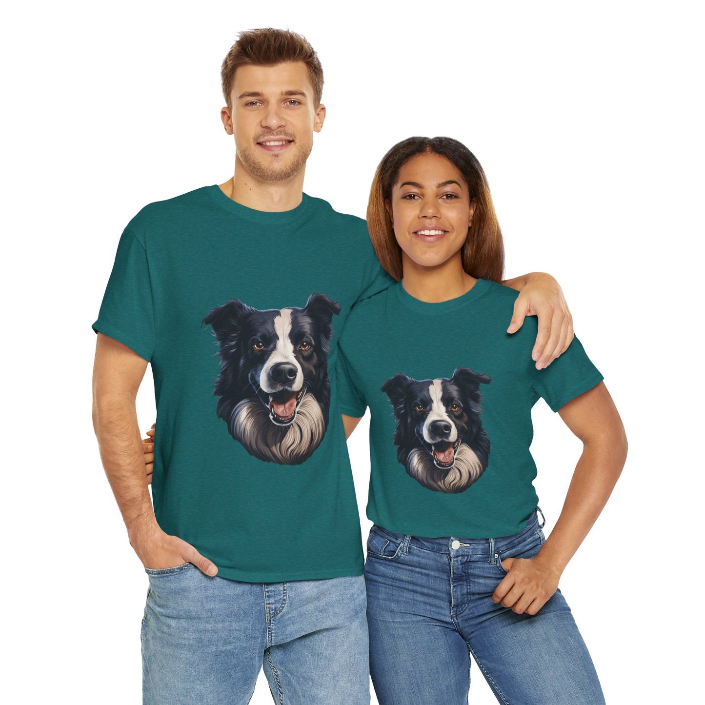 Dog Lover Unisex Tee with Vibrant Design - Ideal for Casual Outings and Gifting