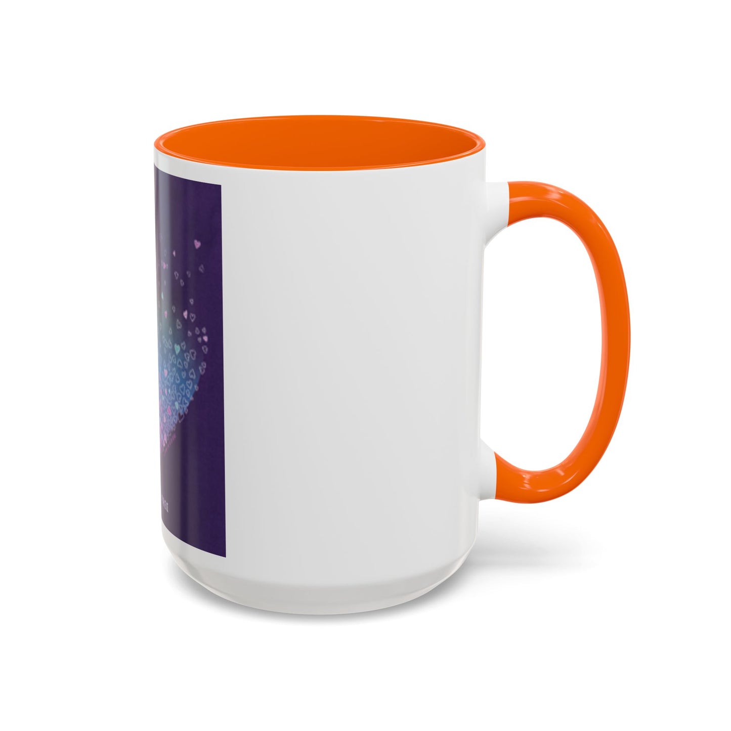 Colorful Heart Accent Coffee Mug - Perfect Gift for Loved Ones