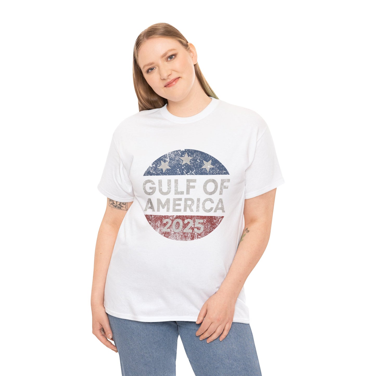 "Gulf of America" Unisex Heavy Cotton Tee - Celebrate American Pride & Everyday Comfort