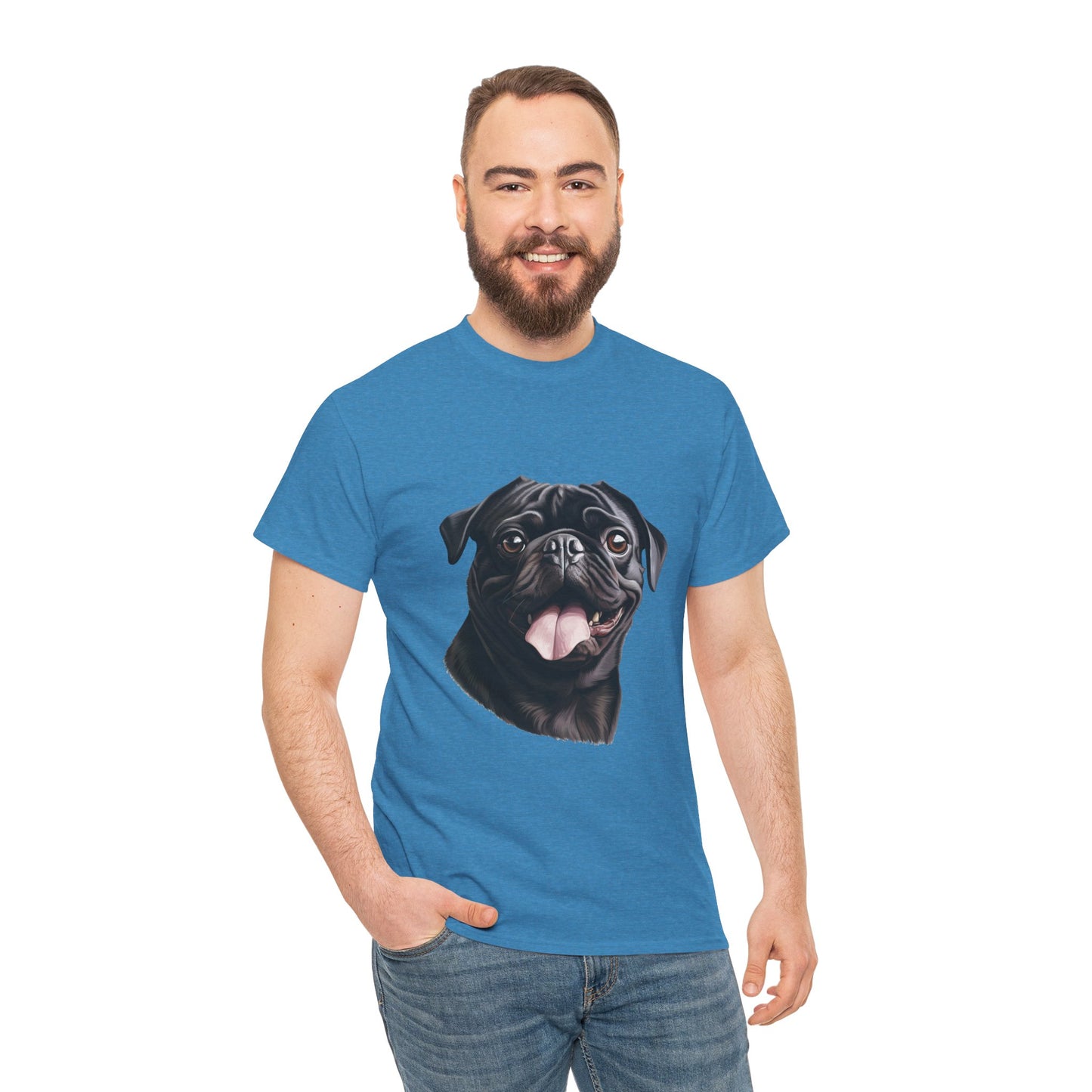 Dog Lover Unisex Tee with Vibrant Design - Ideal for Casual Outings and Gifting