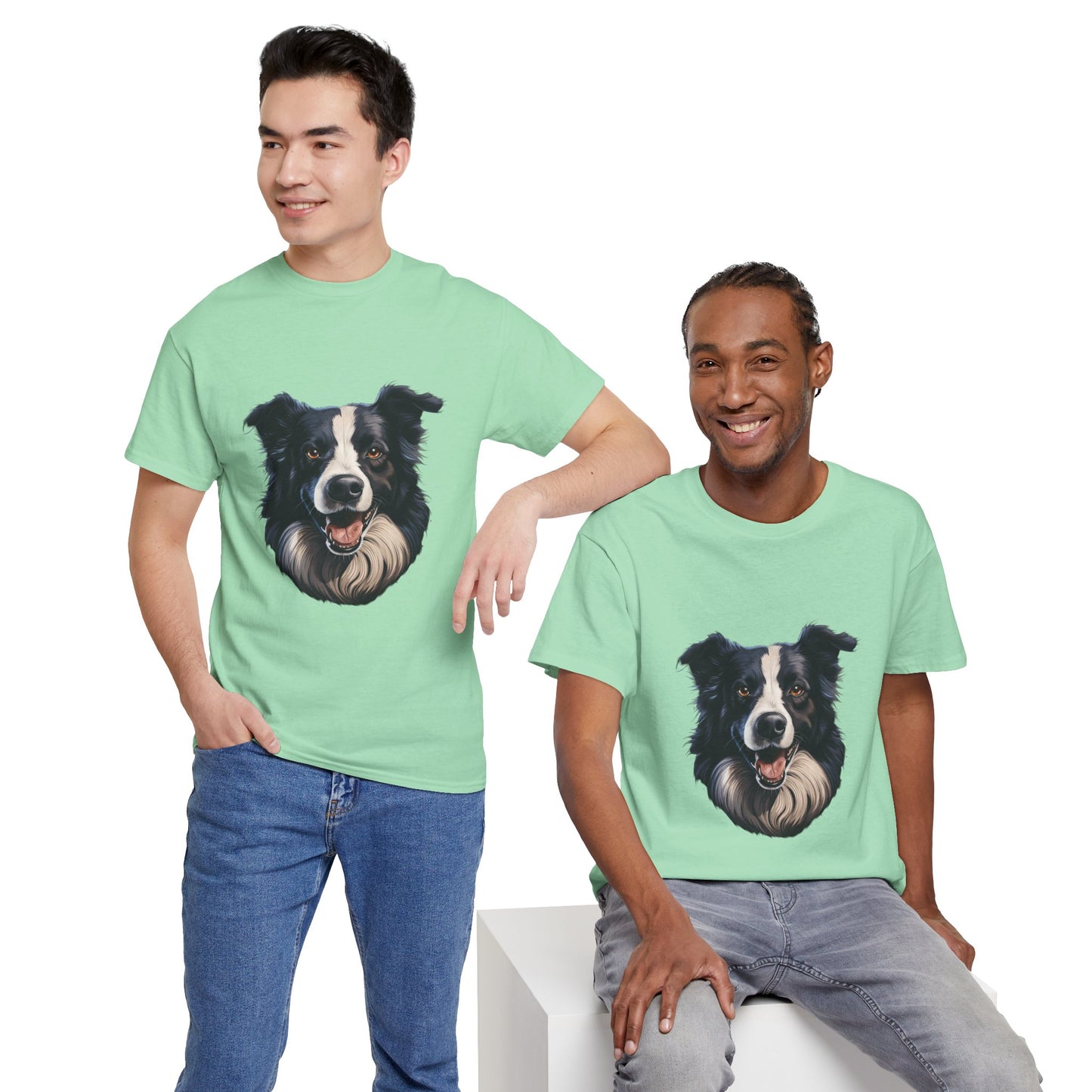 Dog Lover Unisex Tee with Vibrant Design - Ideal for Casual Outings and Gifting