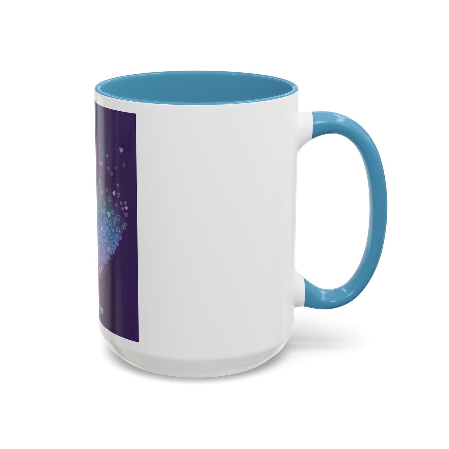 Colorful Heart Accent Coffee Mug - Perfect Gift for Loved Ones