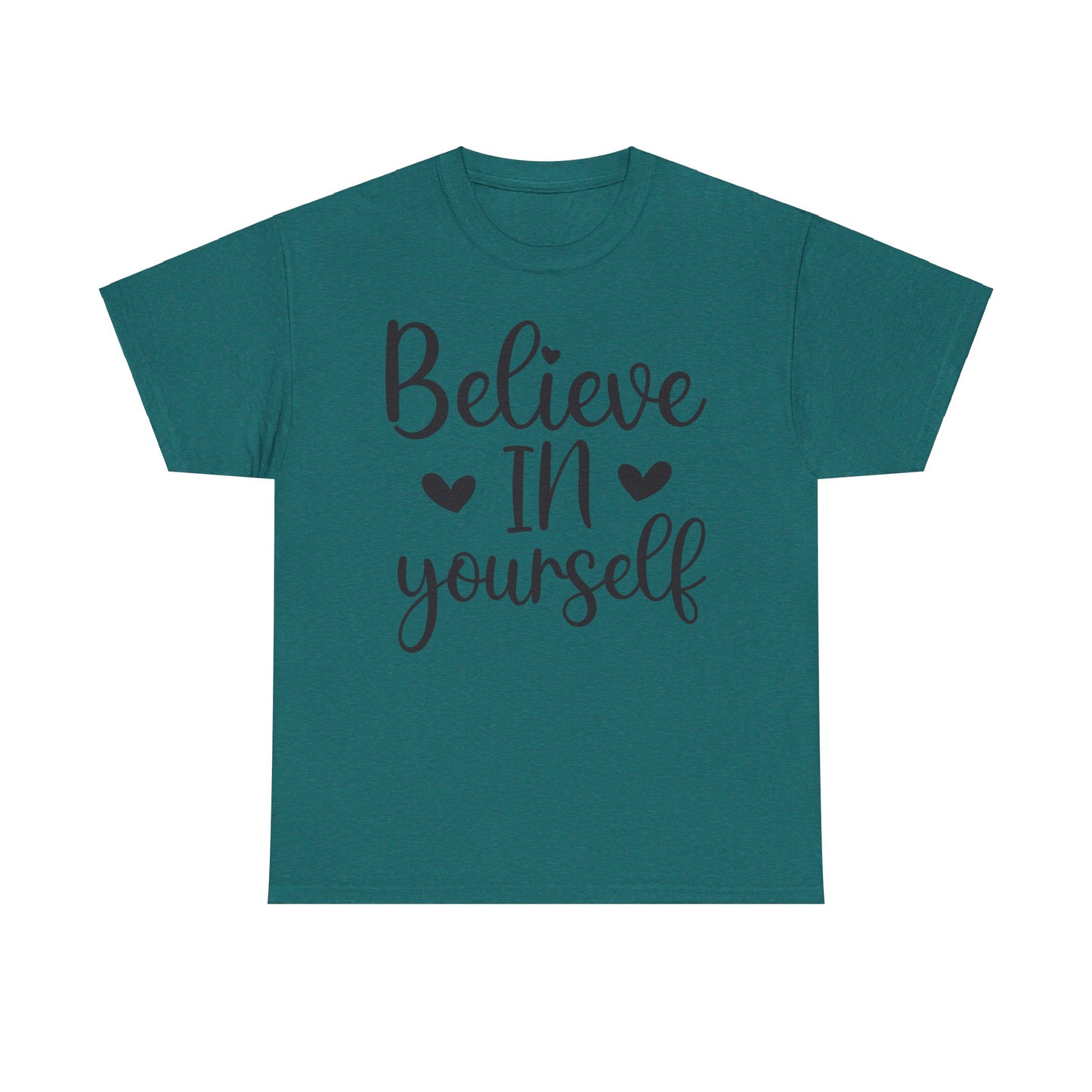Believe in Yourself Unisex Heavy Cotton Tee - Inspirational Motivational Shirt