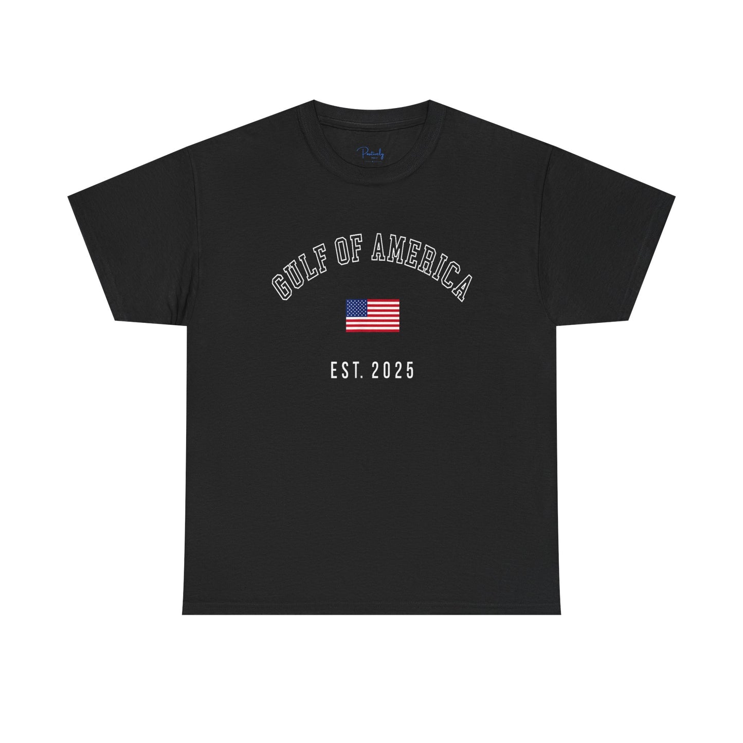 Unisex Heavy Cotton Tee American Pride "Gulf of America" - Celebrate Independence Day & Everyday Comfort