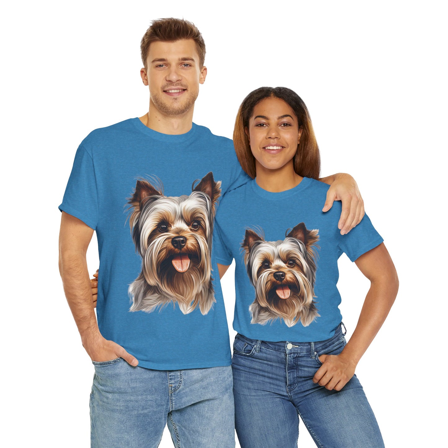 Dog Lover Unisex Tee with Vibrant Design - Ideal for Casual Outings and Gifting Yorkshire Terrier
