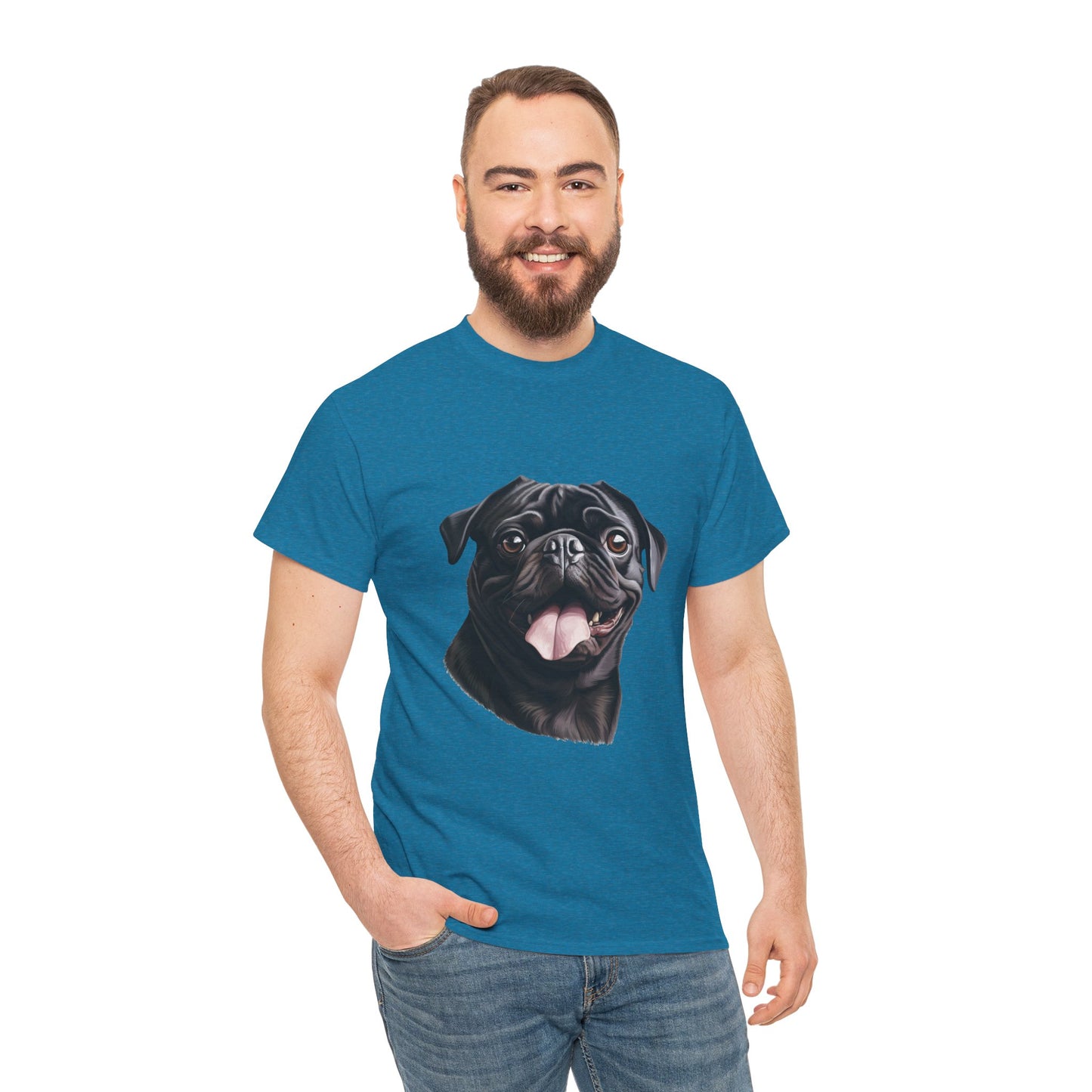 Dog Lover Unisex Tee with Vibrant Design - Ideal for Casual Outings and Gifting