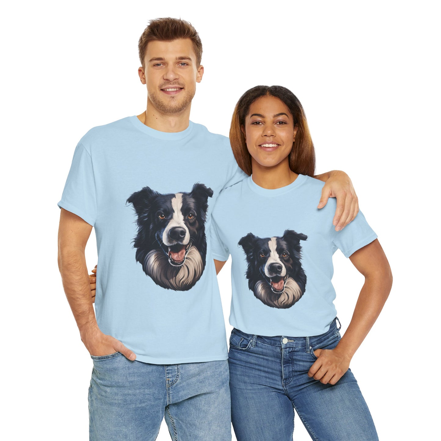 Dog Lover Unisex Tee with Vibrant Design - Ideal for Casual Outings and Gifting