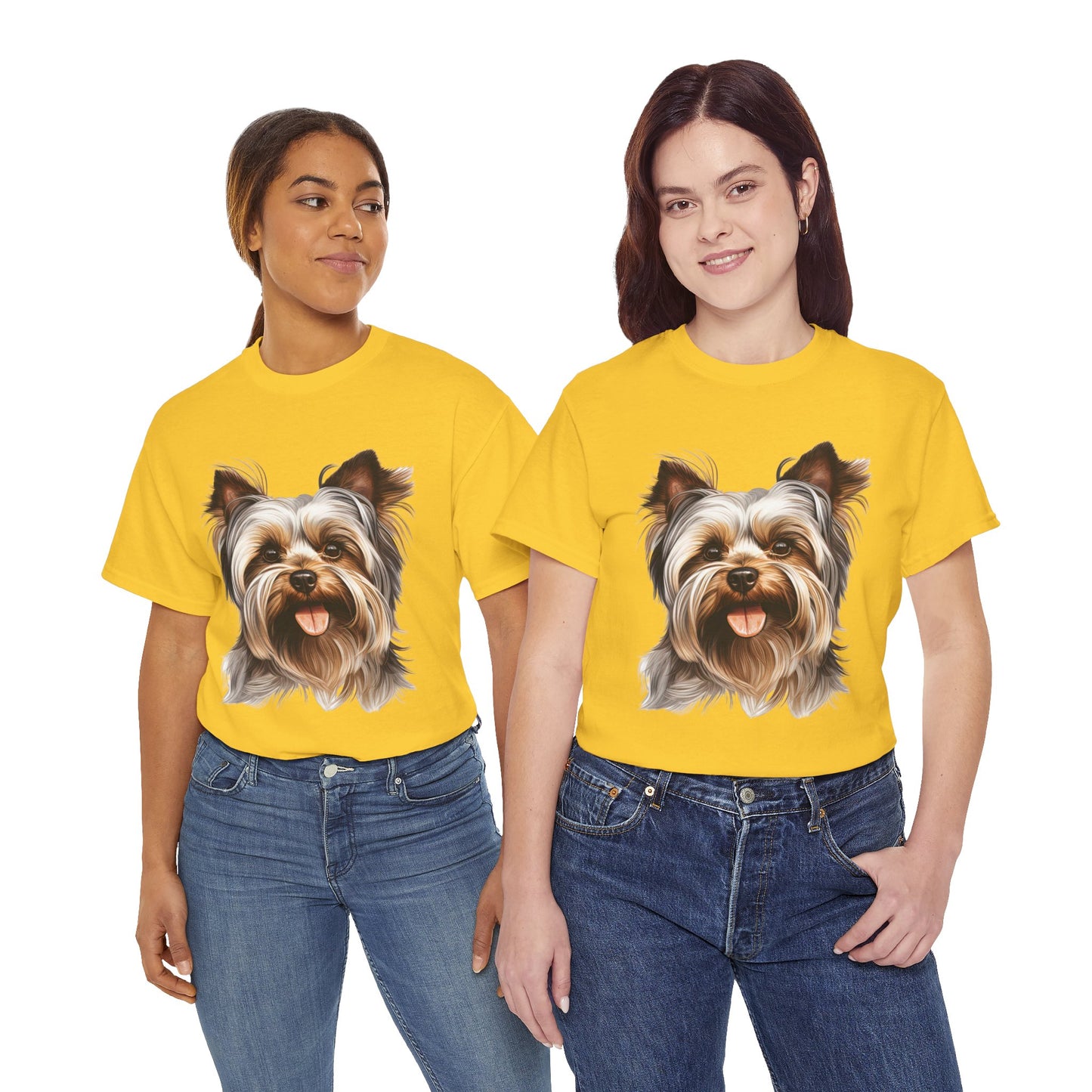 Dog Lover Unisex Tee with Vibrant Design - Ideal for Casual Outings and Gifting Yorkshire Terrier