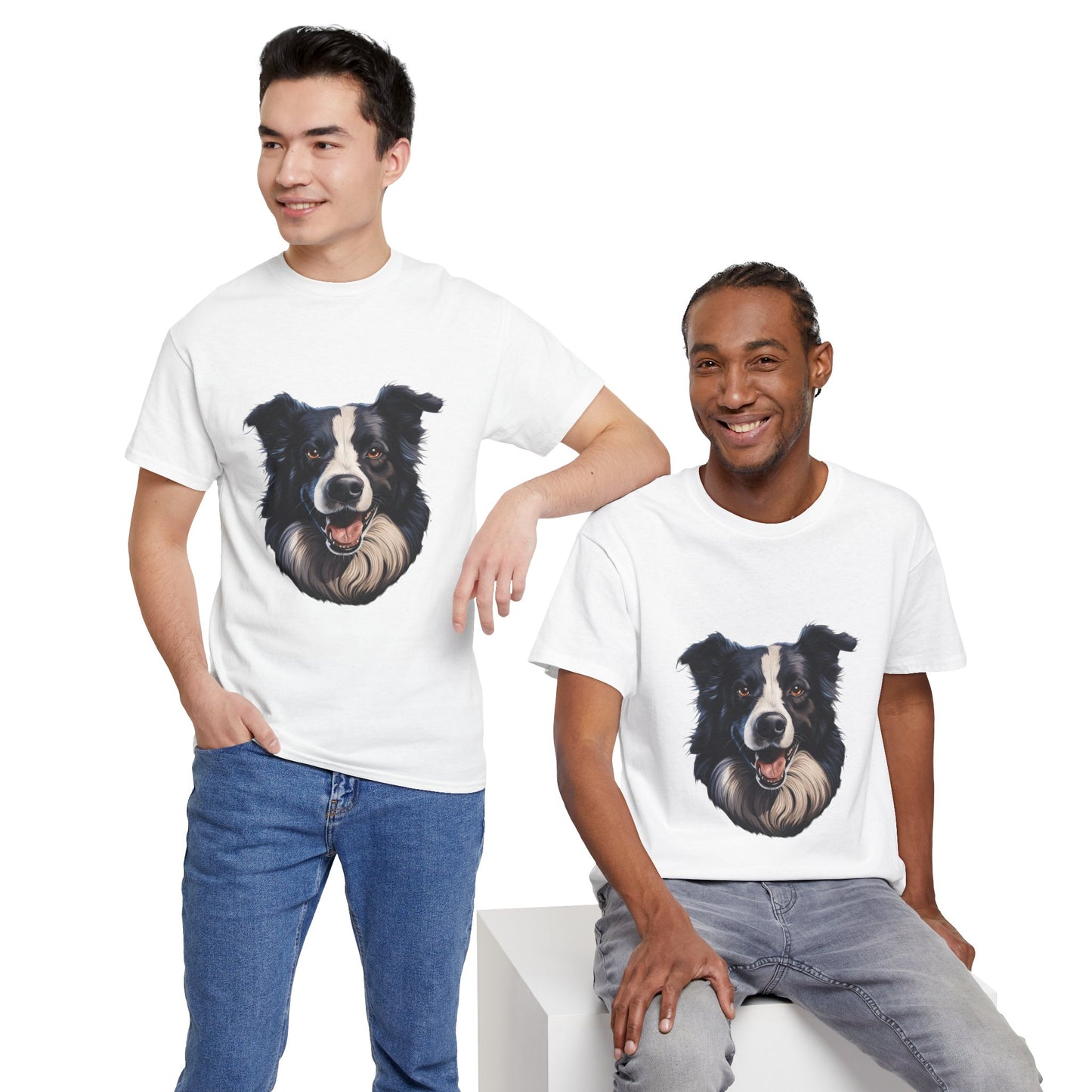 Dog Lover Unisex Tee with Vibrant Design - Ideal for Casual Outings and Gifting