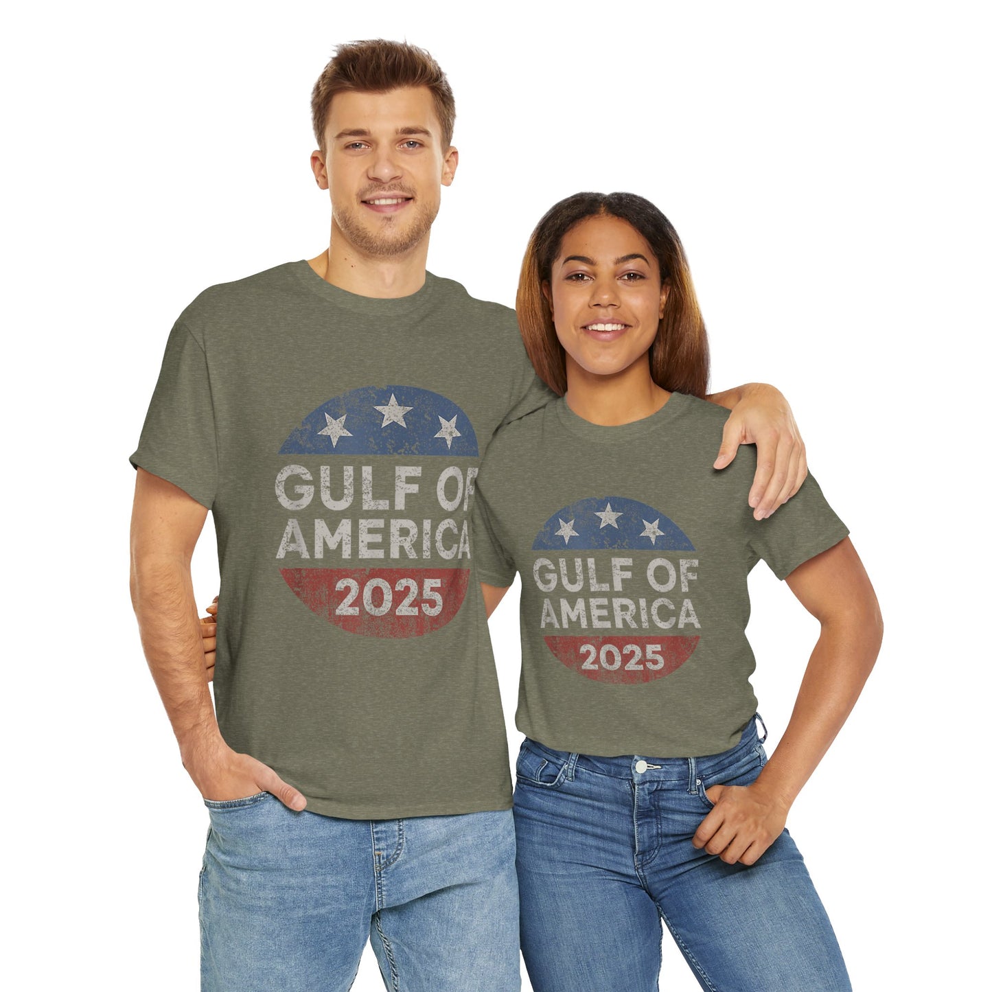 "Gulf of America" Unisex Heavy Cotton Tee - Celebrate American Pride & Everyday Comfort