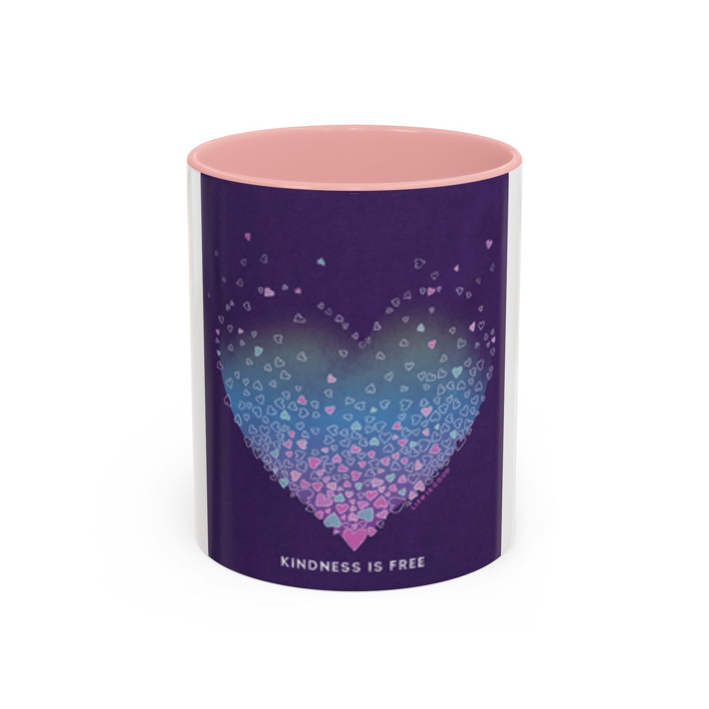Colorful Heart Accent Coffee Mug - Perfect Gift for Loved Ones