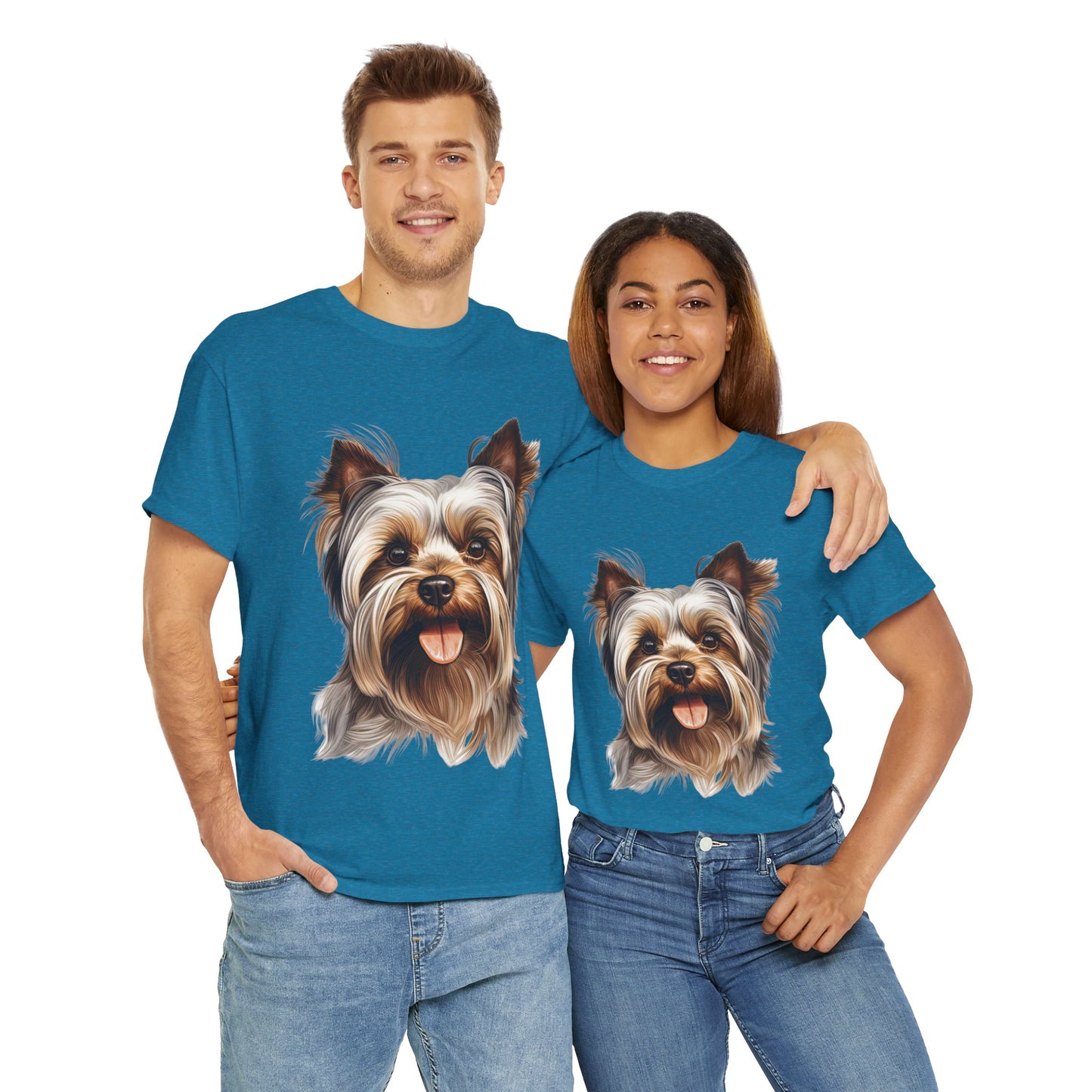 Dog Lover Unisex Tee with Vibrant Design - Ideal for Casual Outings and Gifting Yorkshire Terrier