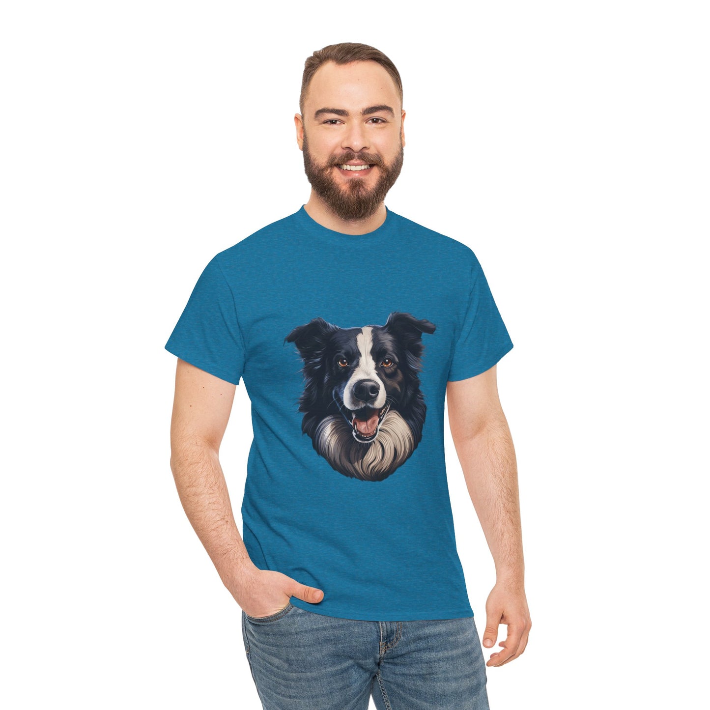 Dog Lover Unisex Tee with Vibrant Design - Ideal for Casual Outings and Gifting