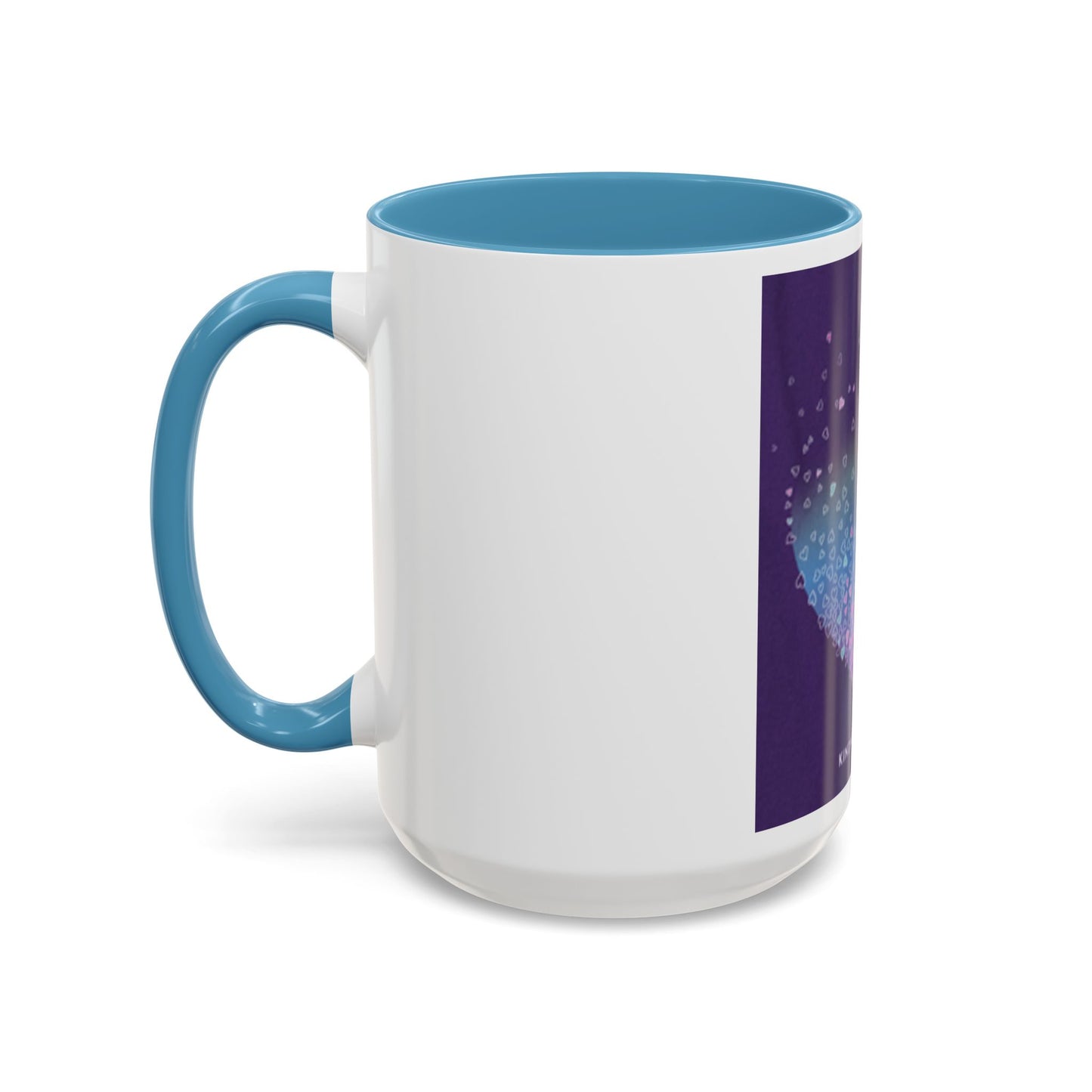 Colorful Heart Accent Coffee Mug - Perfect Gift for Loved Ones
