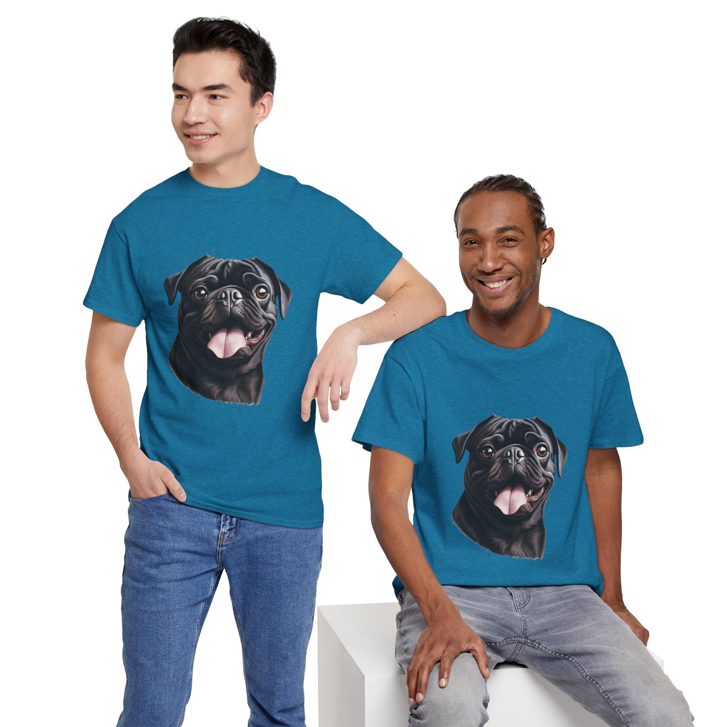 Dog Lover Unisex Tee with Vibrant Design - Ideal for Casual Outings and Gifting