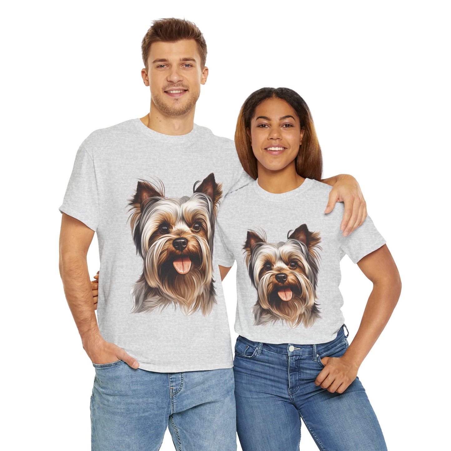 Dog Lover Unisex Tee with Vibrant Design - Ideal for Casual Outings and Gifting Yorkshire Terrier