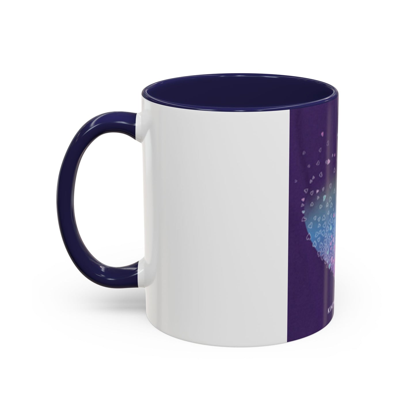 Colorful Heart Accent Coffee Mug - Perfect Gift for Loved Ones