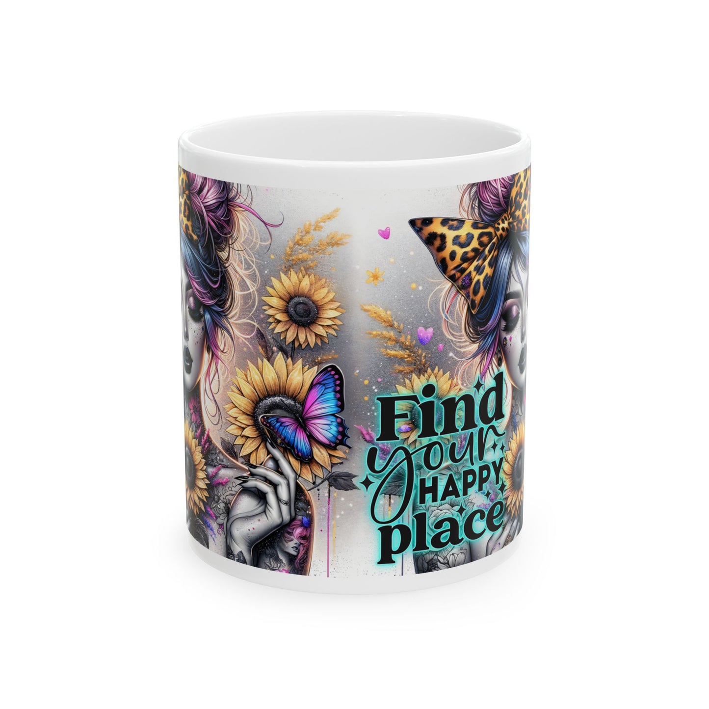 Find Your Happy Place - Inspirational Ceramic Mug 11oz & 15oz