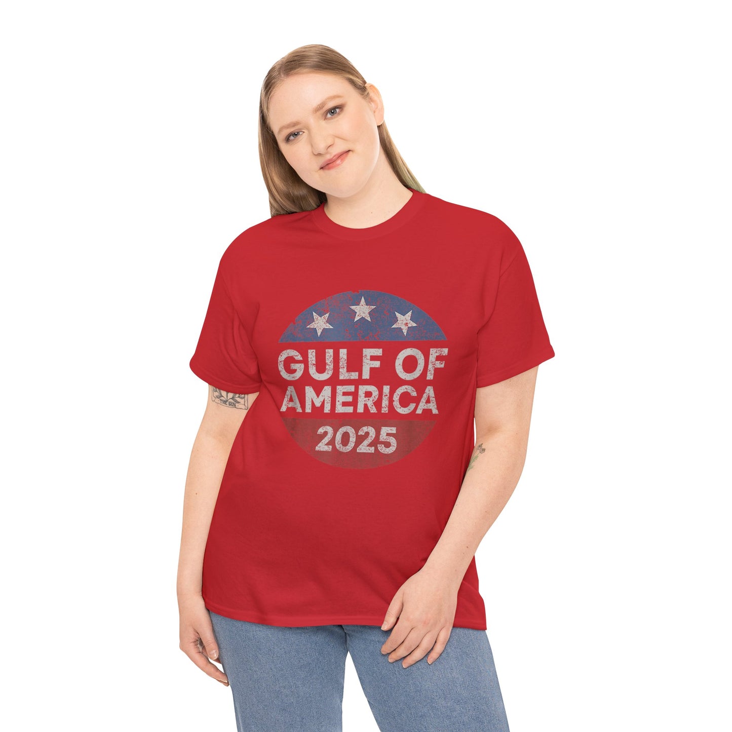 "Gulf of America" Unisex Heavy Cotton Tee - Celebrate American Pride & Everyday Comfort