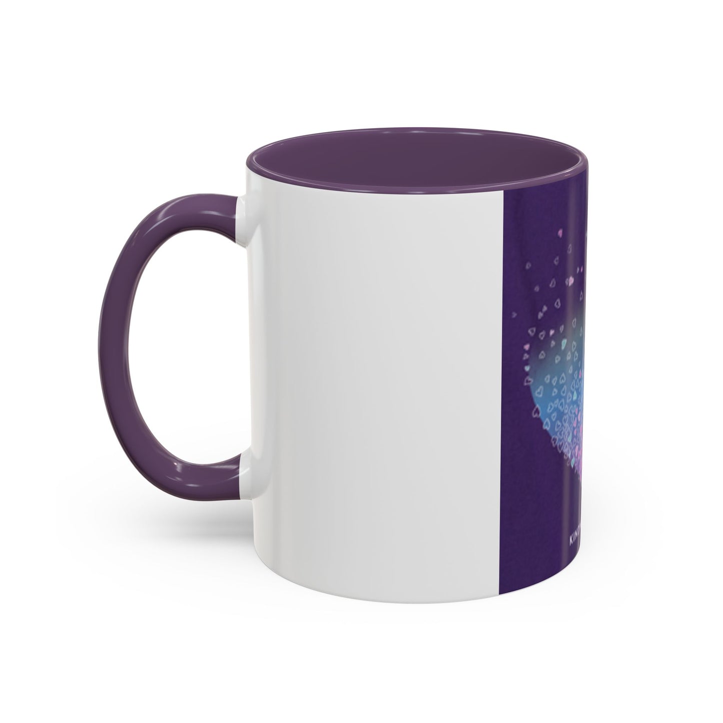 Colorful Heart Accent Coffee Mug - Perfect Gift for Loved Ones