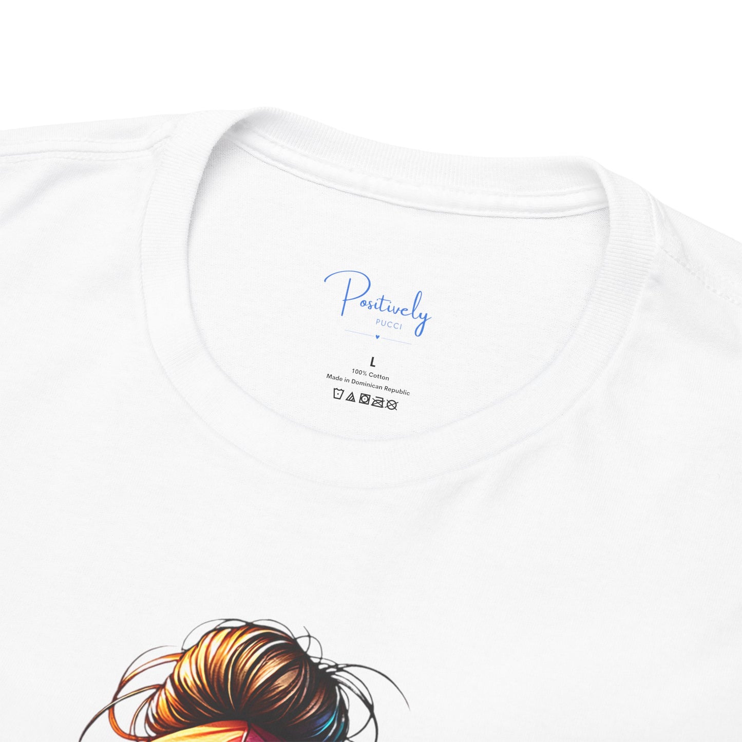 Colorful Cotton Tee - Trendy and Dramatic Design