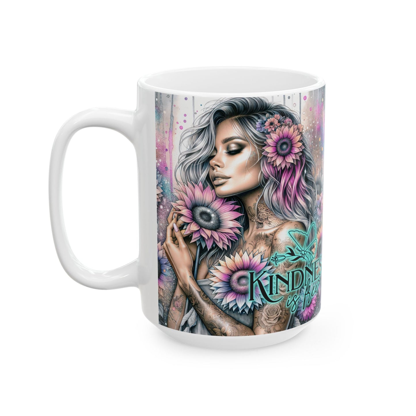 Ceramic Mug "Kindness is Free" – Sip & Share the Love A daily reminder that kindness costs nothing but means everything.