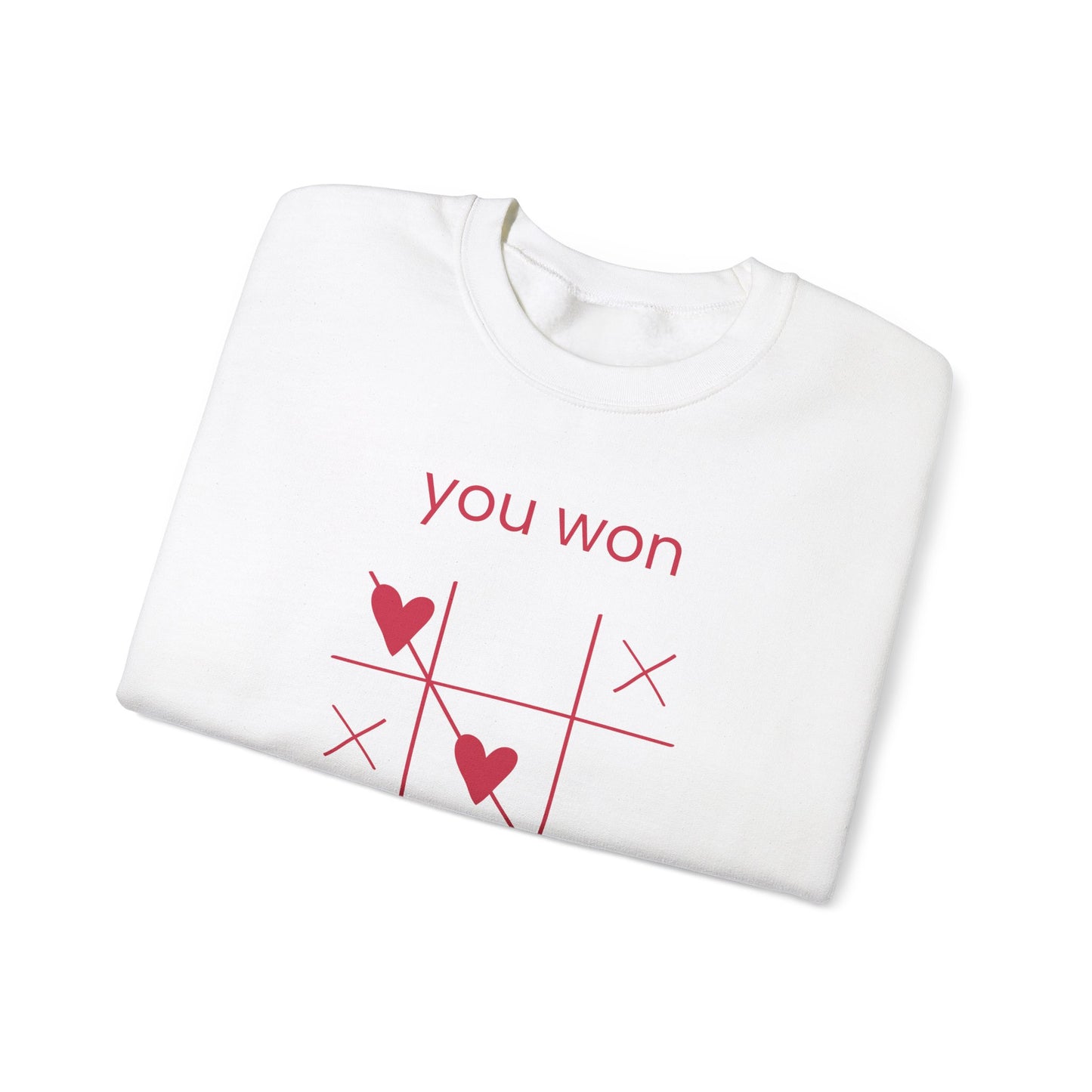 You Won My Heart Sweatshirt - Unisex Crewneck for Valentine's Day and Everyday Comfort