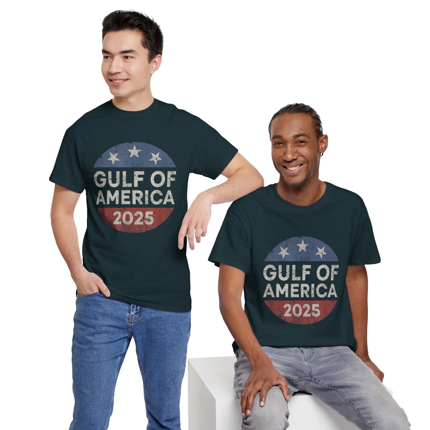 "Gulf of America" Unisex Heavy Cotton Tee - Celebrate American Pride & Everyday Comfort