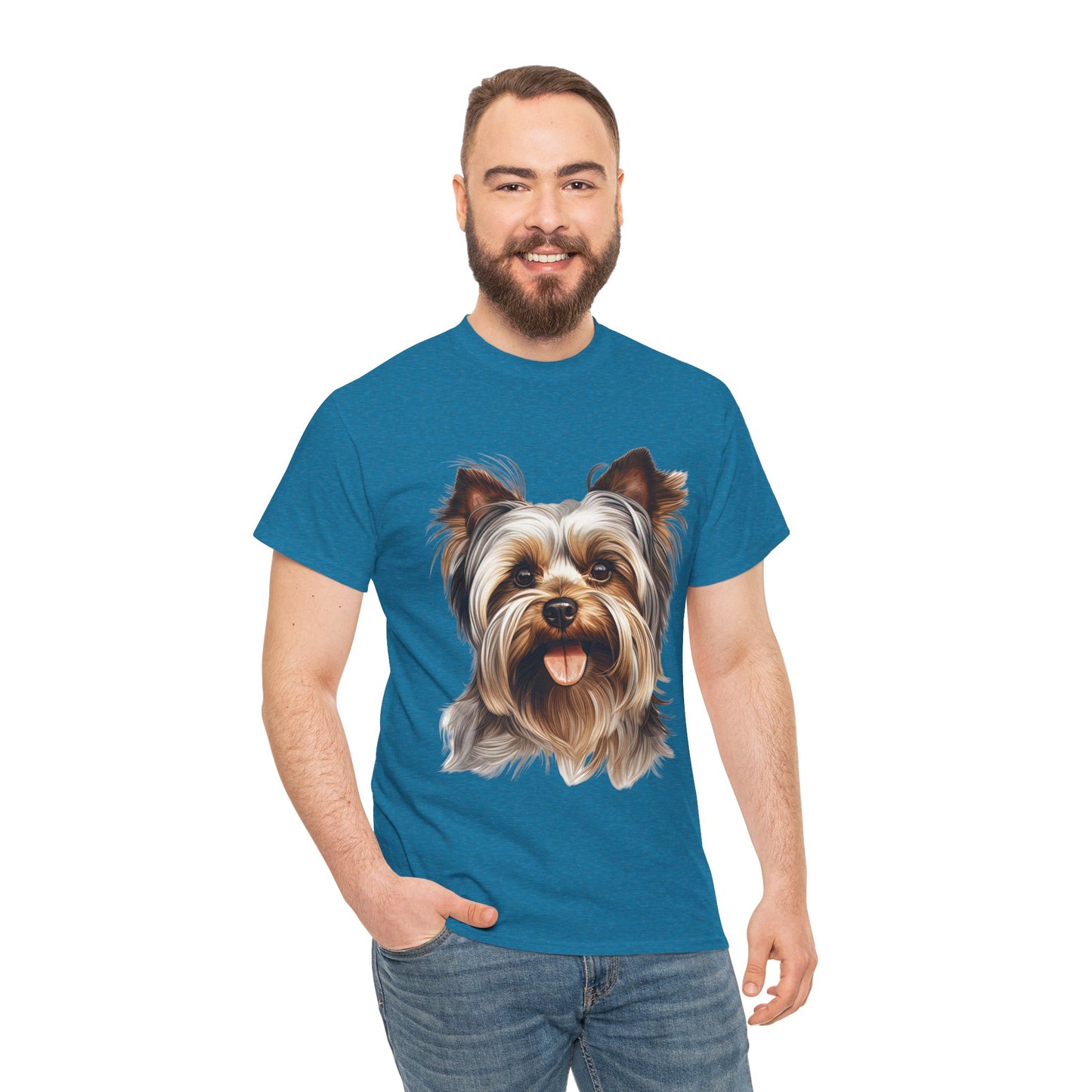 Dog Lover Unisex Tee with Vibrant Design - Ideal for Casual Outings and Gifting Yorkshire Terrier