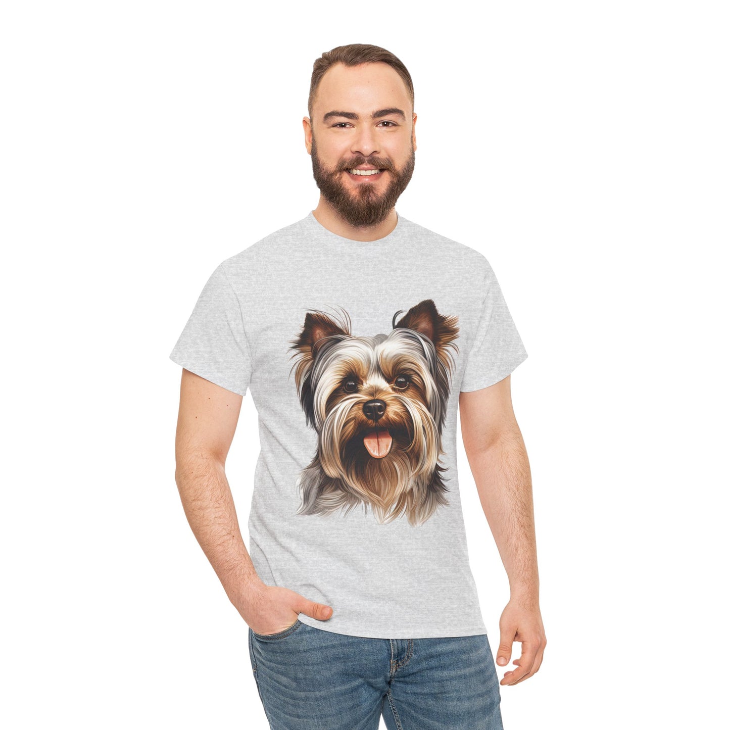 Dog Lover Unisex Tee with Vibrant Design - Ideal for Casual Outings and Gifting Yorkshire Terrier