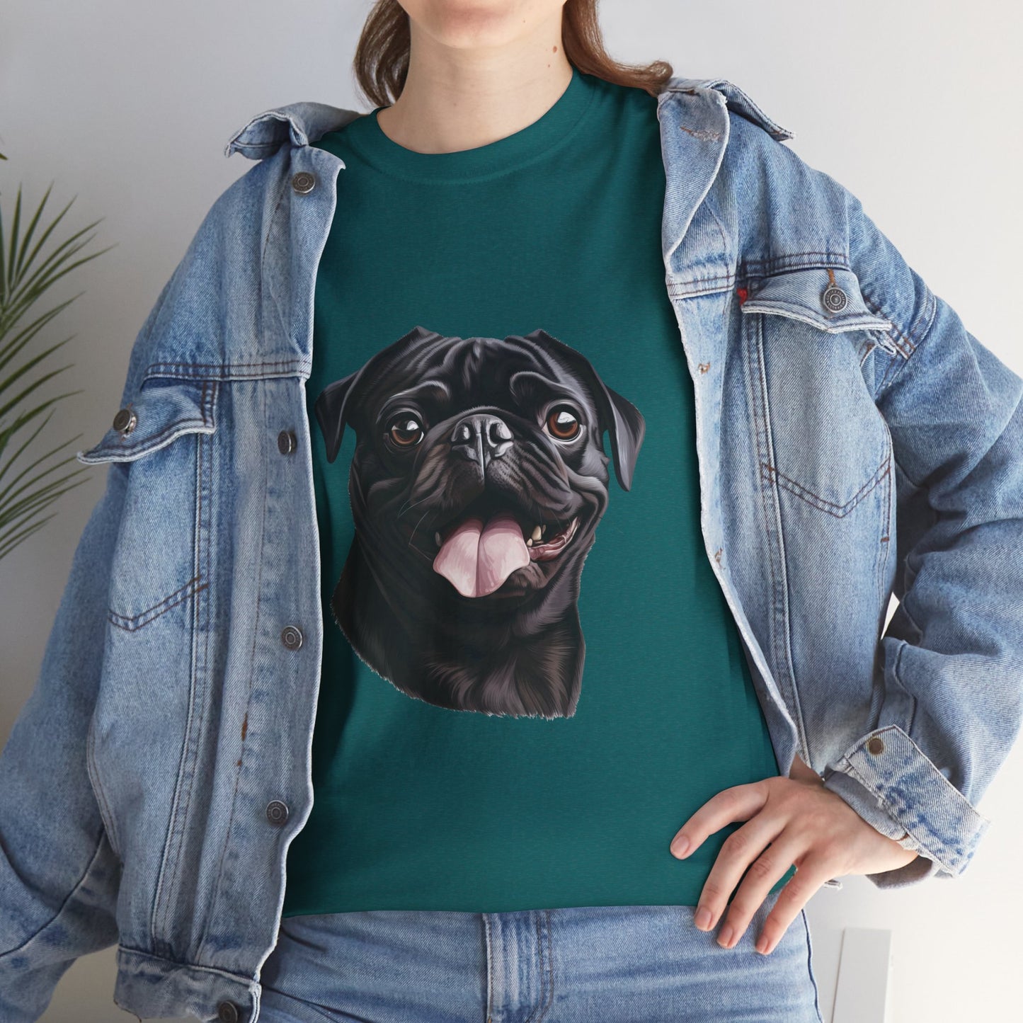 Dog Lover Unisex Tee with Vibrant Design - Ideal for Casual Outings and Gifting