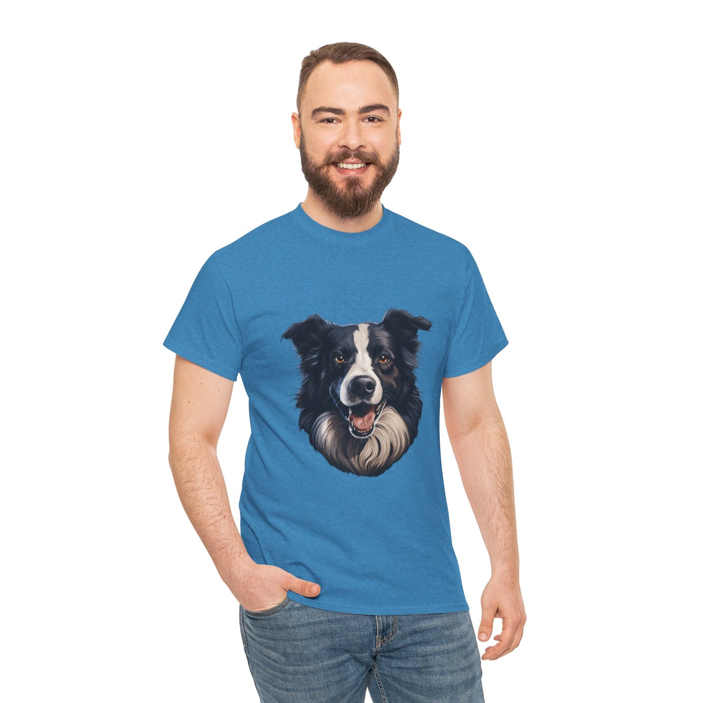 Dog Lover Unisex Tee with Vibrant Design - Ideal for Casual Outings and Gifting