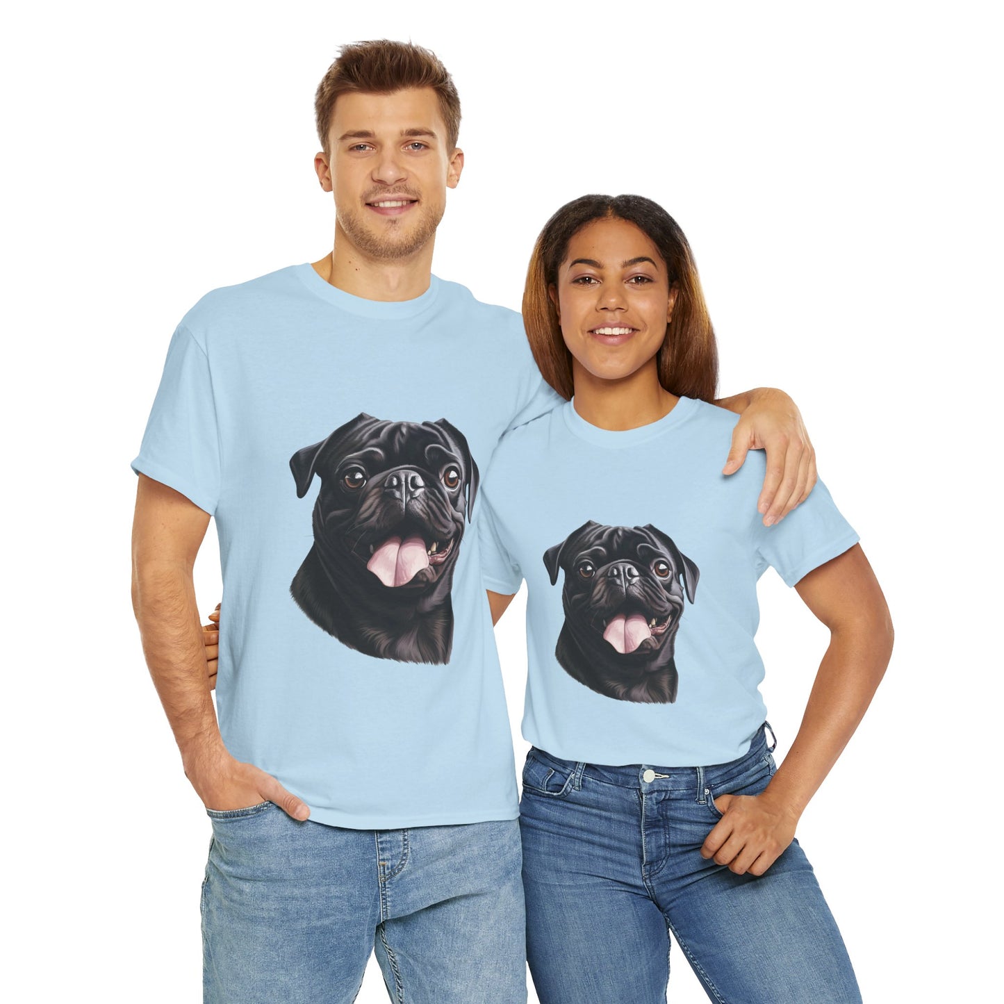 Dog Lover Unisex Tee with Vibrant Design - Ideal for Casual Outings and Gifting